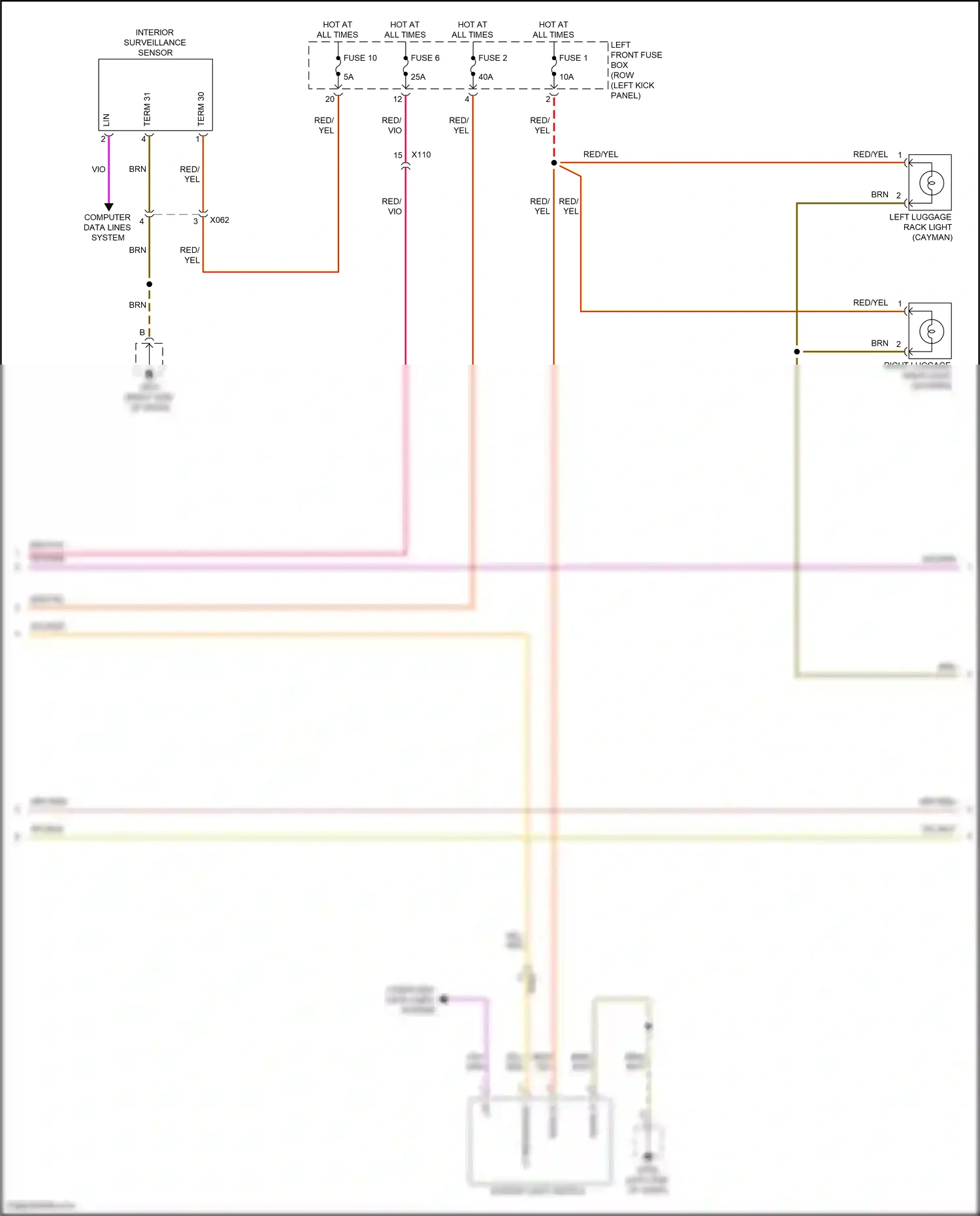Wiring diagram computer data lines system for Porsche Cayman GT4 982 (2019-2024) (74 of 84)
