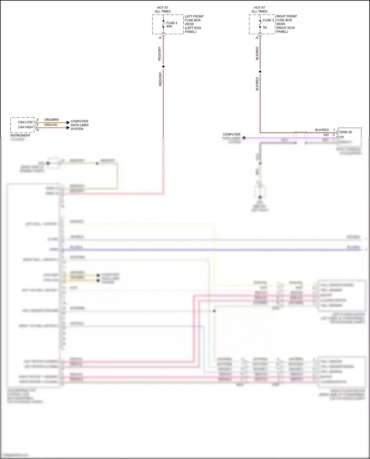 Wiring diagram computer data lines system for Porsche Cayman GT4 982 (2019-2024) (33 of 84)