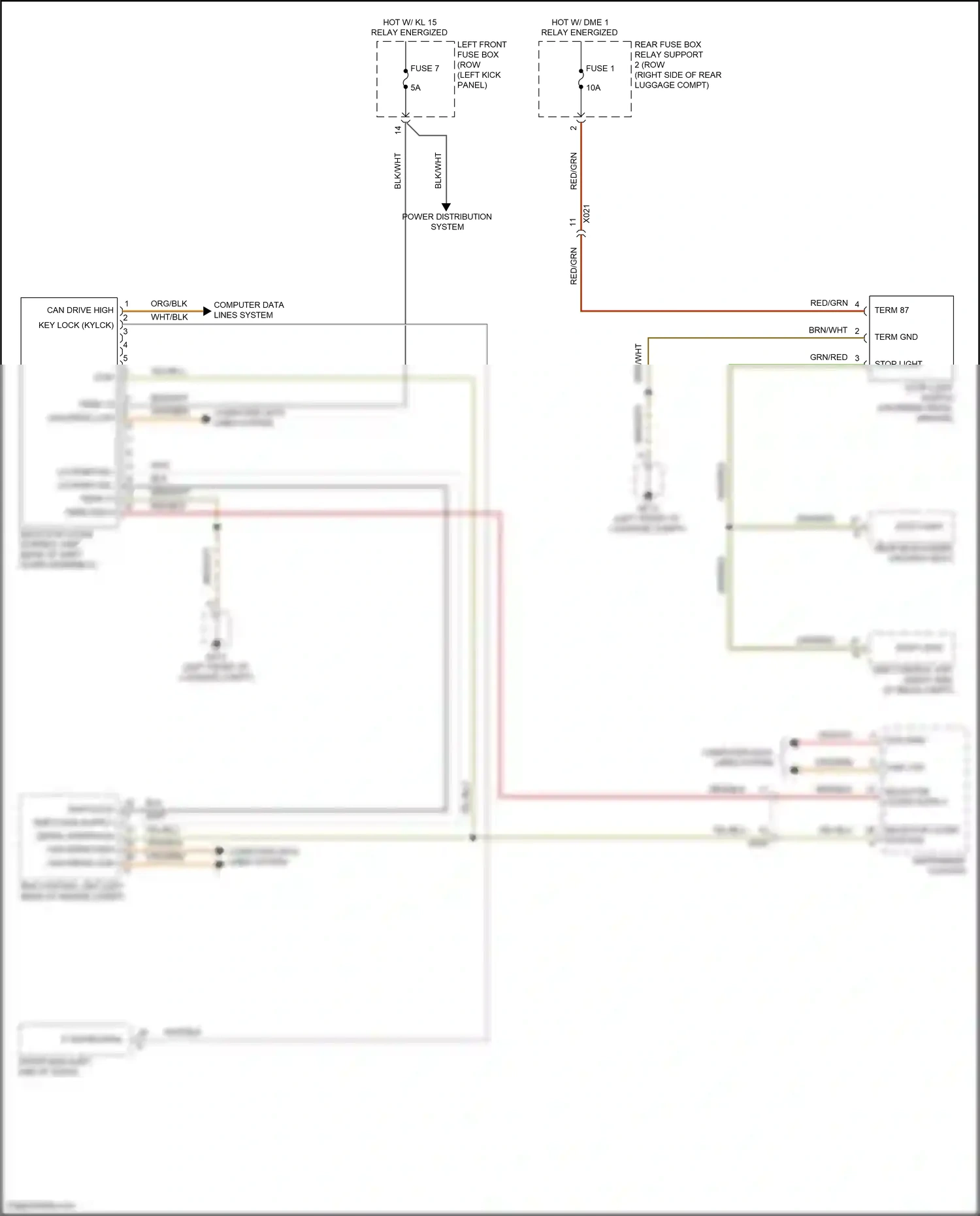 Wiring diagram computer data lines system for Porsche Cayman GT4 982 (2019-2024) (9 of 84)