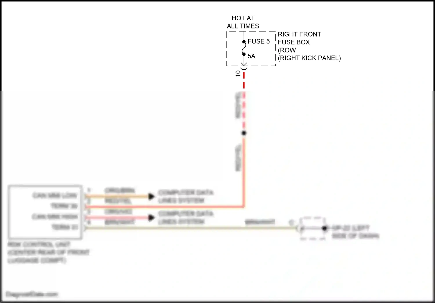 Wiring diagram computer data lines system for Porsche Cayman GT4 982 (2019-2024) (20 of 84)