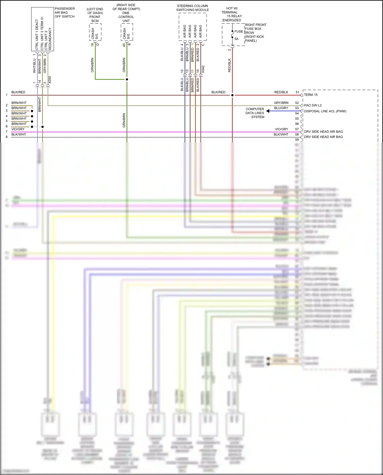 Wiring diagram computer data lines system for Porsche Cayman GT4 982 (2019-2024) (40 of 84)