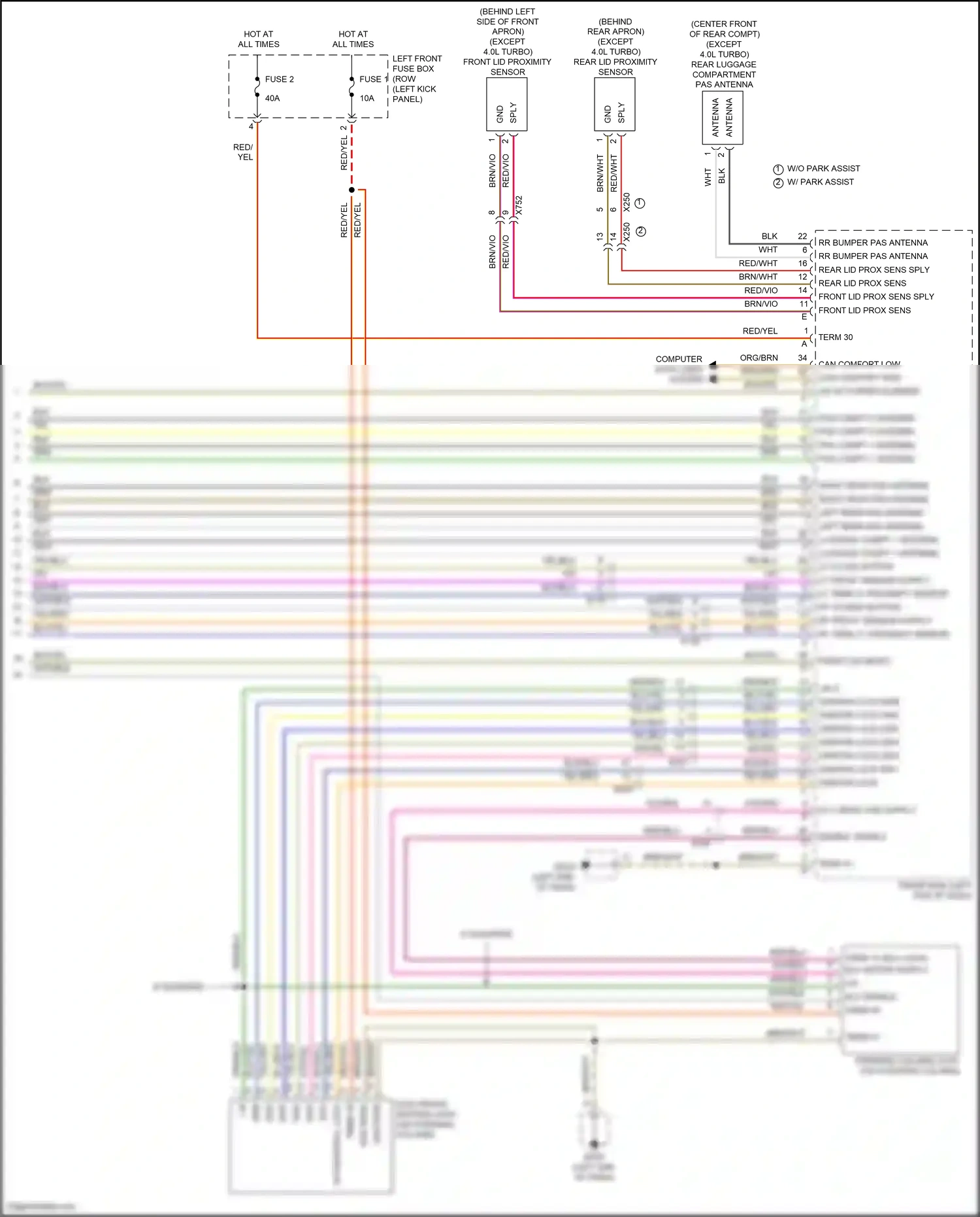 Wiring diagram computer data lines system for Porsche Cayman GT4 982 (2019-2024) (11 of 84)