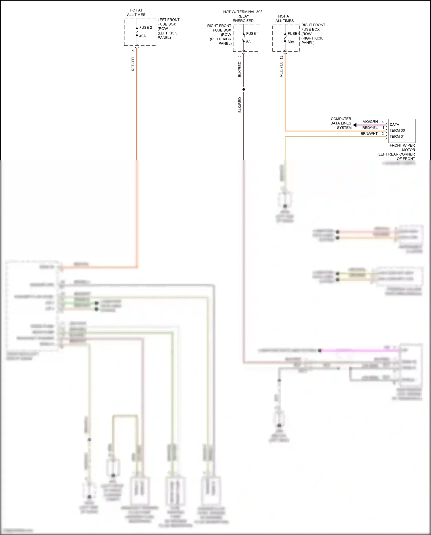 Wiring diagram computer data lines system for Porsche Cayman GT4 982 (2019-2024) (25 of 84)
