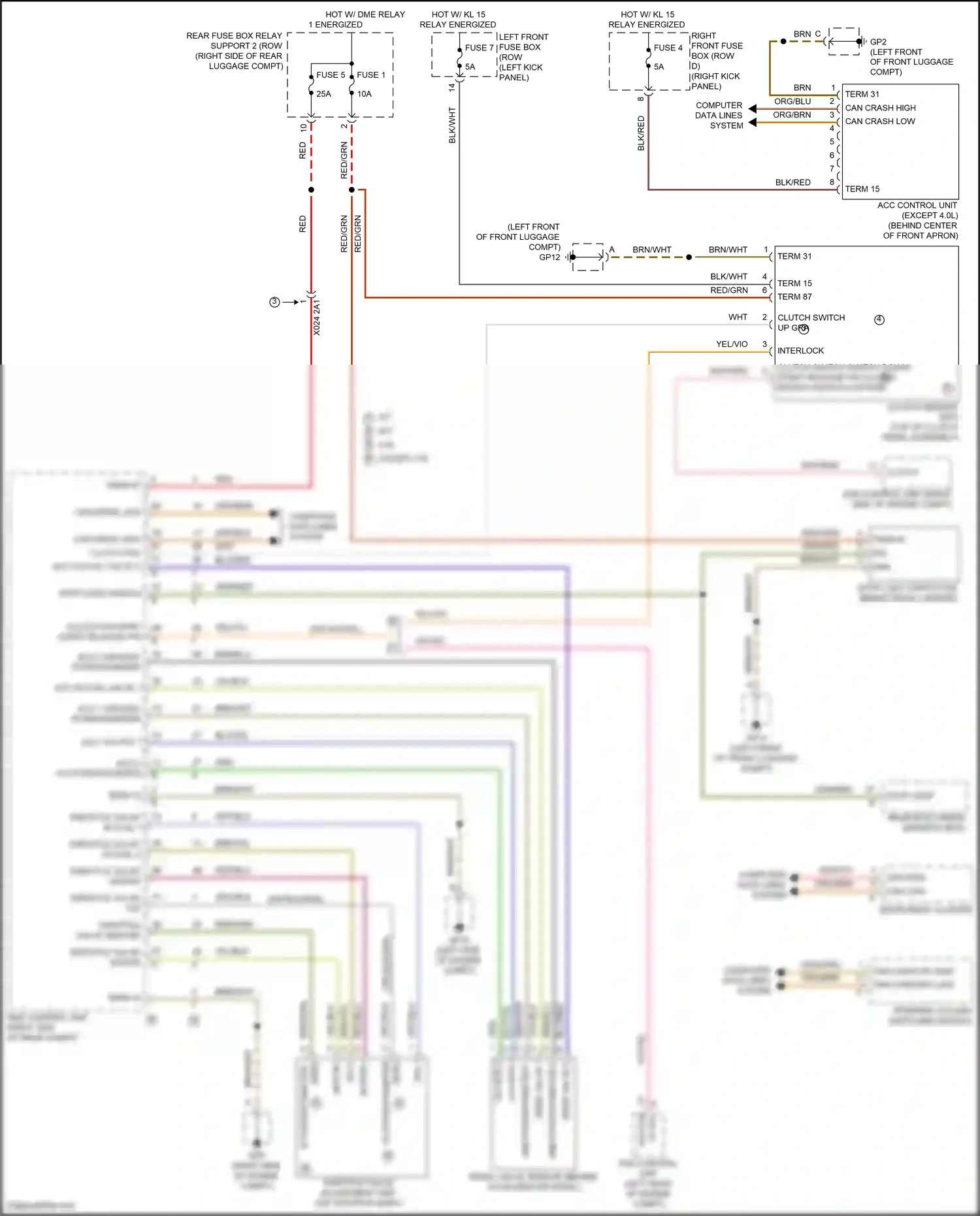 Wiring diagram computer data lines system for Porsche Cayman GT4 982 (2019-2024) (32 of 84)