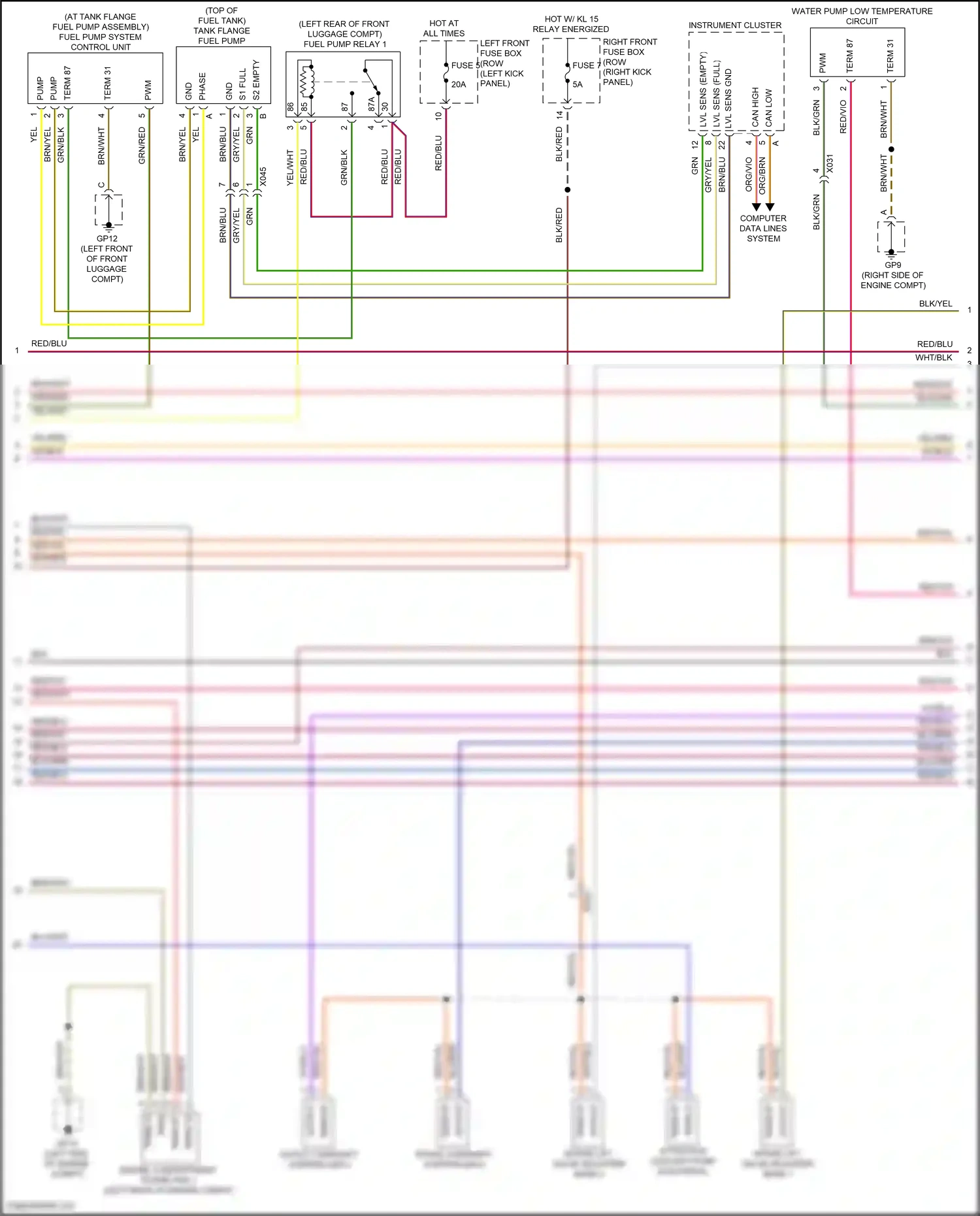Wiring diagram computer data lines system for Porsche Cayman GT4 982 (2019-2024) (82 of 84)