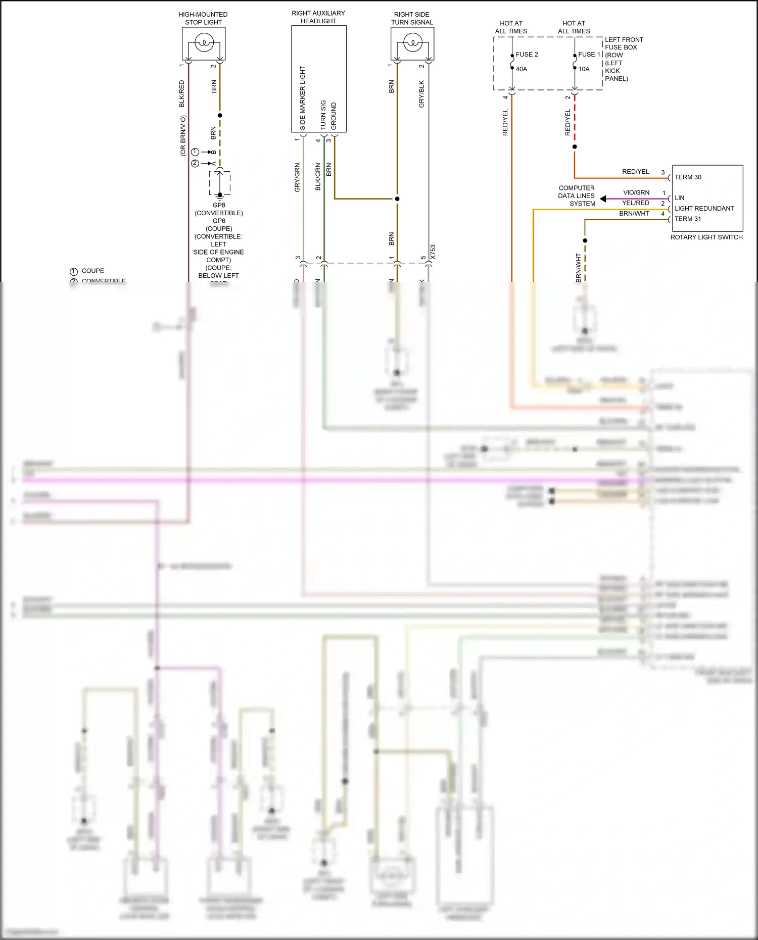 Wiring diagram computer data lines system for Porsche Cayman GT4 982 (2019-2024) (43 of 84)