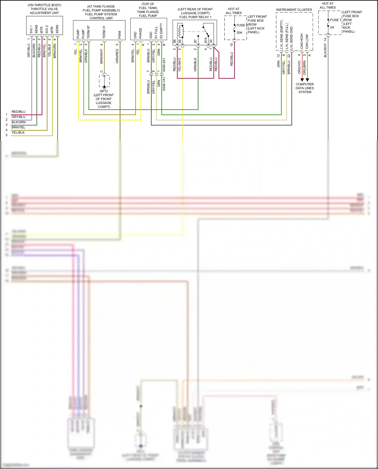 Wiring diagram computer data lines system for Porsche Cayman GT4 982 (2019-2024) (83 of 84)