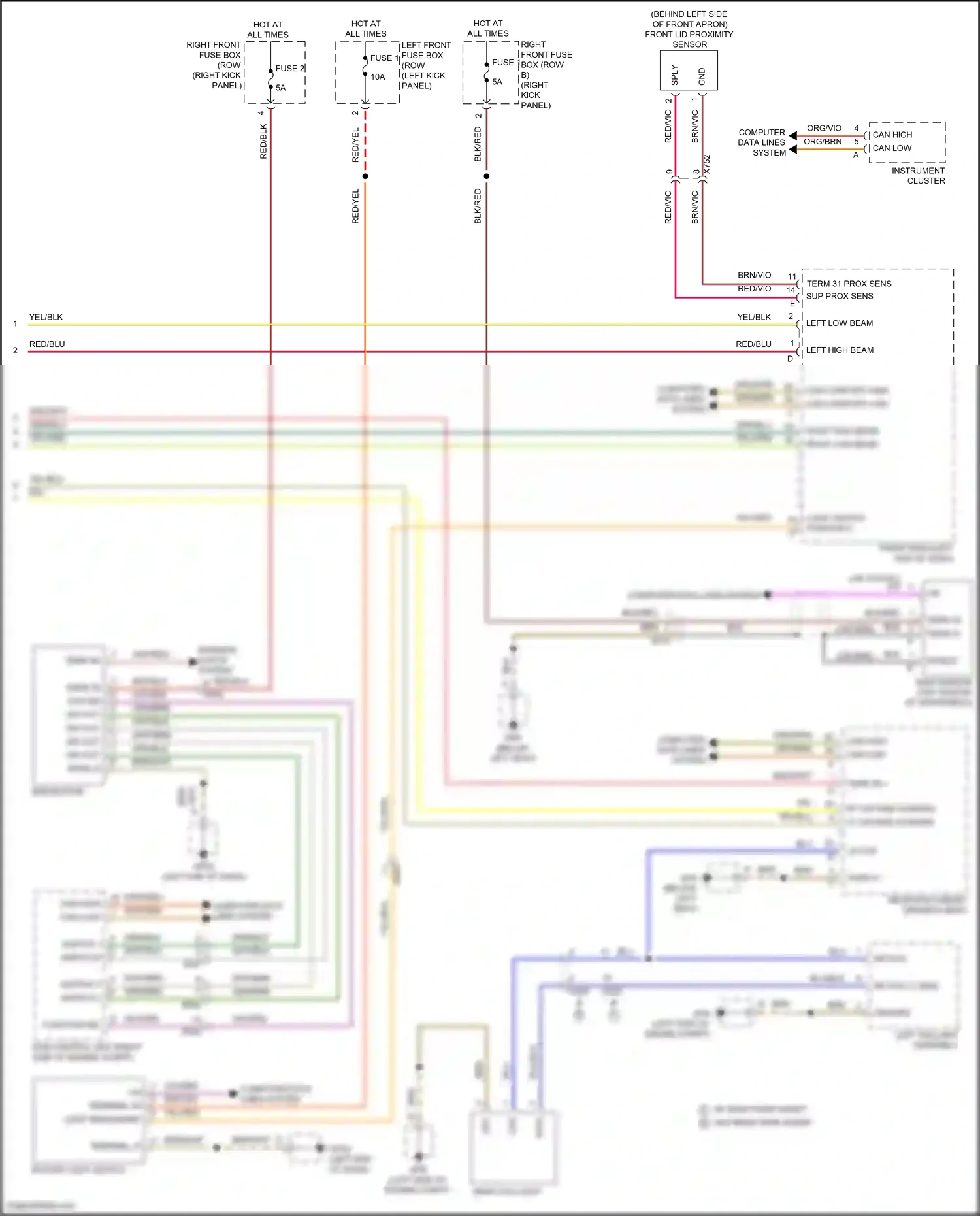 Wiring diagram function ind for Porsche Cayman GT4 982 (2019-2024) (1 of 1)
