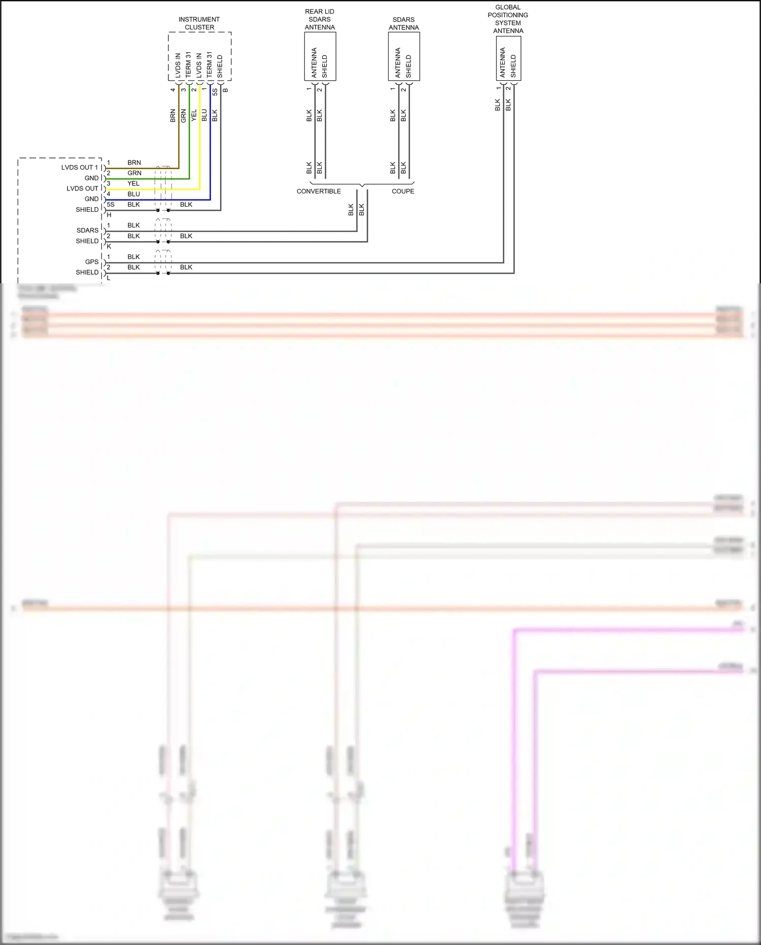 Wiring diagram high mib central processor for Porsche Cayman GT4 982 (2019-2024) (2 of 22)