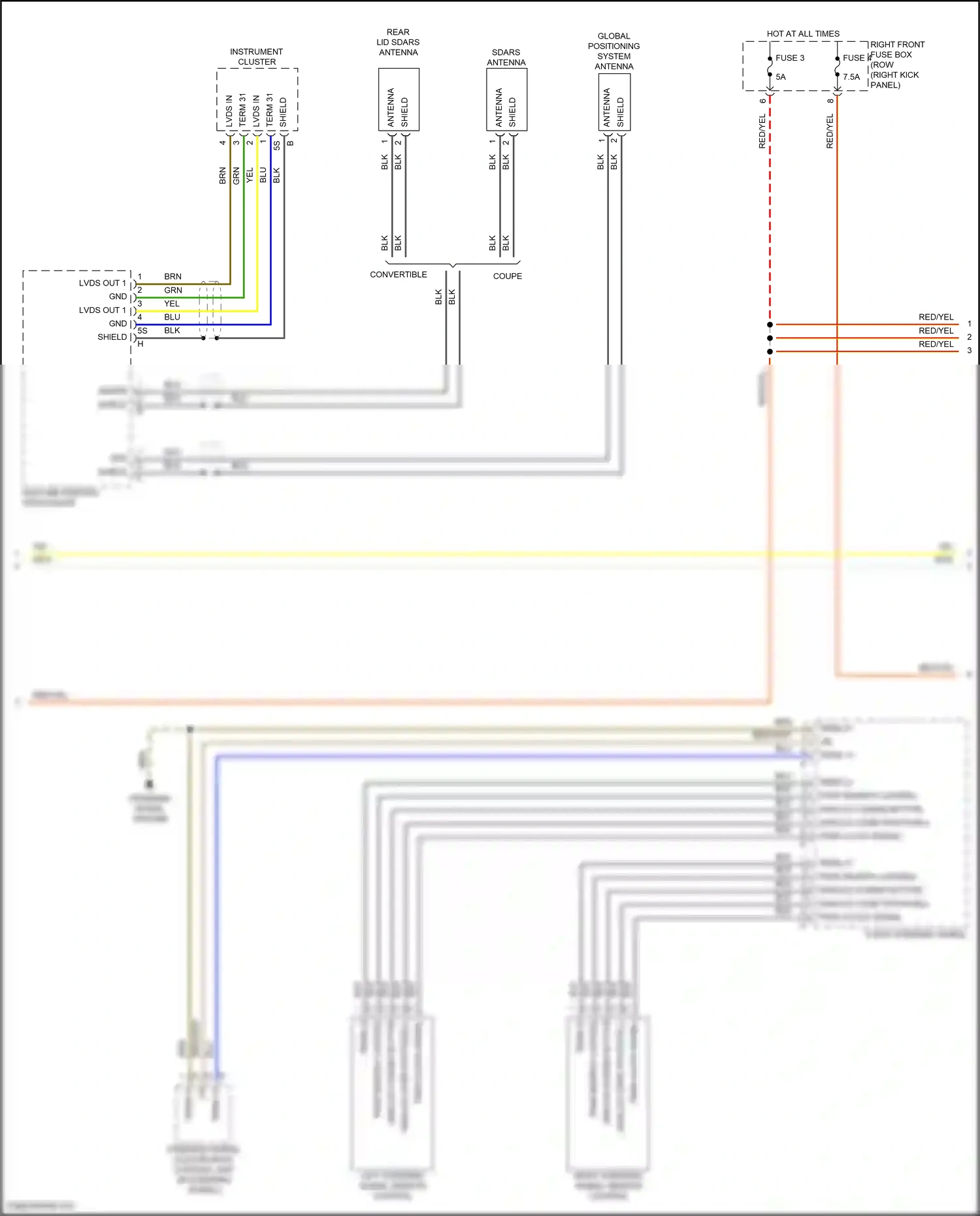 Wiring diagram high mib central processor for Porsche Cayman GT4 982 (2019-2024) (7 of 22)
