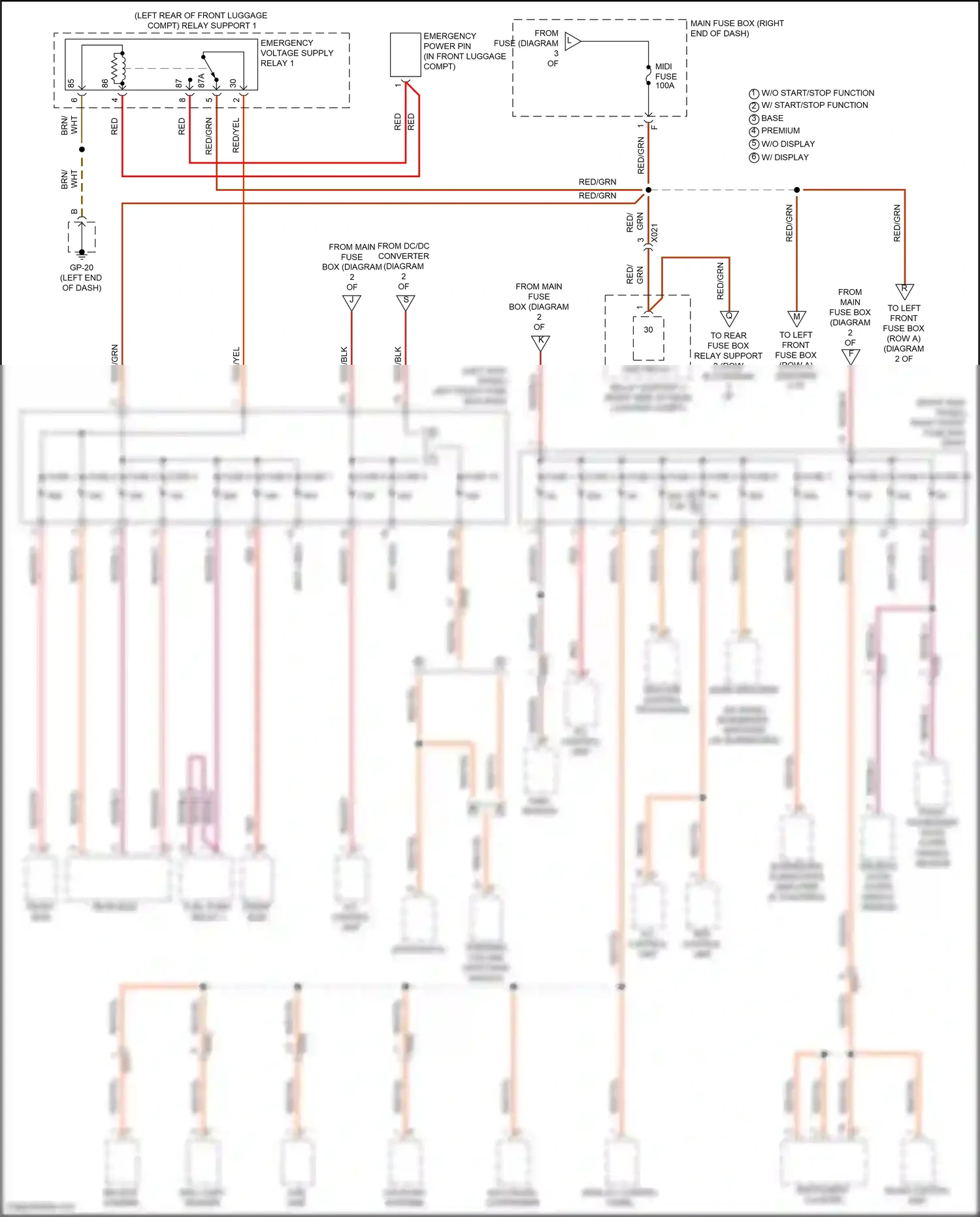 Wiring diagram high mib central processor for Porsche Cayman GT4 982 (2019-2024) (5 of 22)