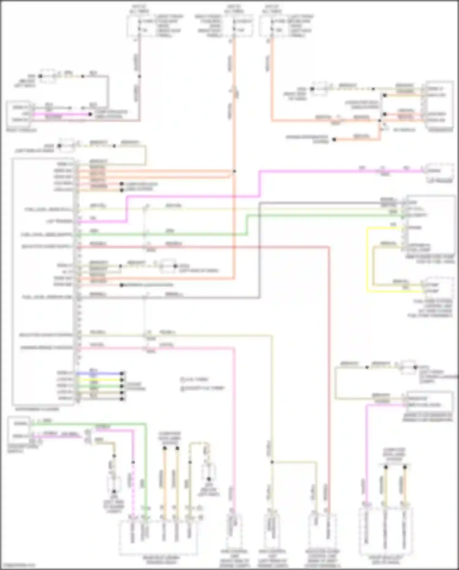 Wiring diagram passenger compartment temperature sensor for Porsche Cayman GT4 982 (2019-2024)