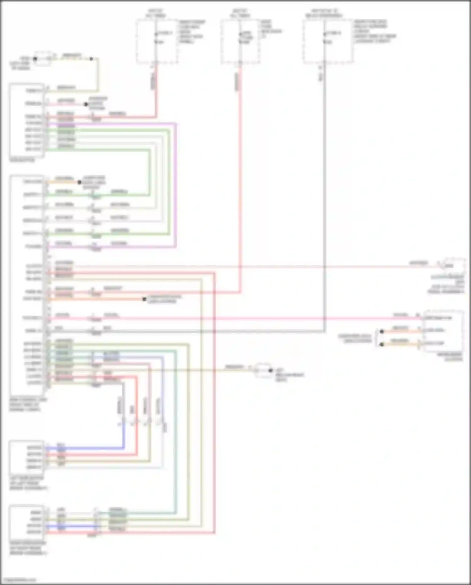 Wiring diagram epb control unit for Porsche Cayman GT4 982 (2019-2024)