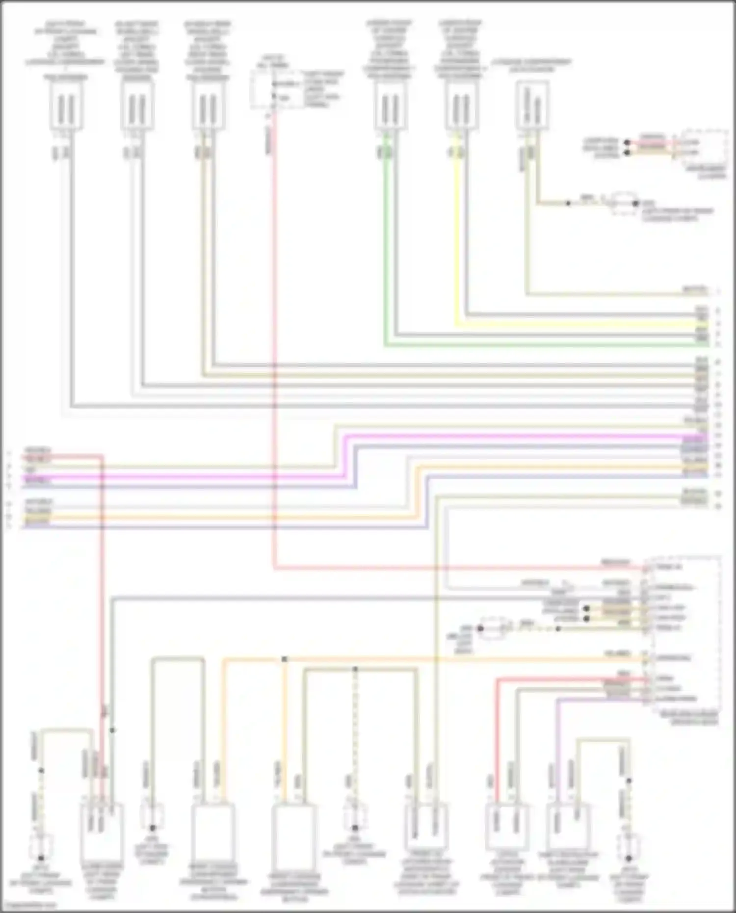 Wiring diagram computer data lines system for Porsche Cayman GT4 982 (2019-2024)