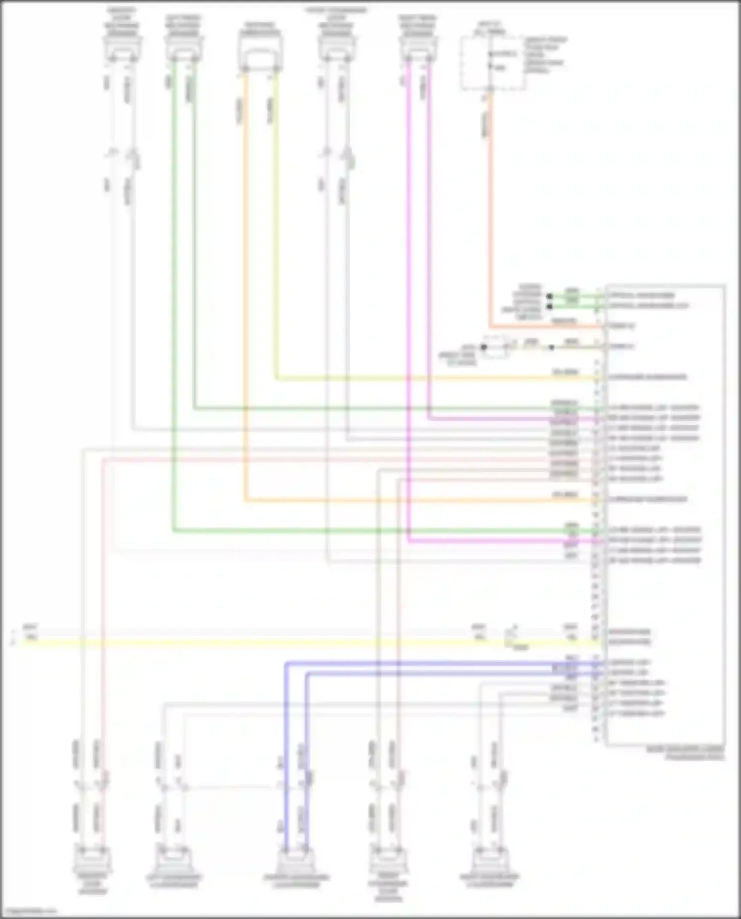 Wiring diagram lr mid-range lsp-/woofer for Porsche Cayman GT4 982 (2019-2024)