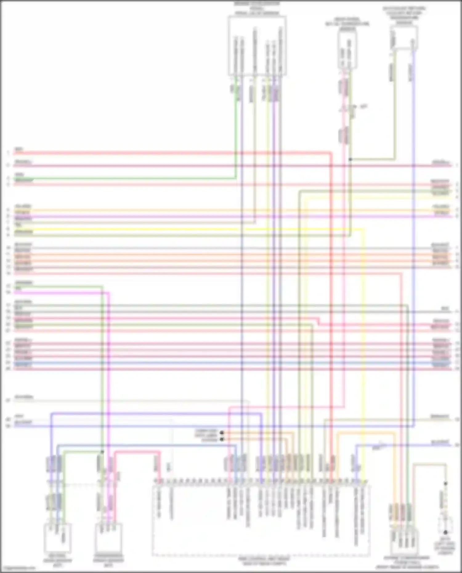 Wiring diagram coolant return temperature sensor for Porsche Cayman GT4 982 (2019-2024)