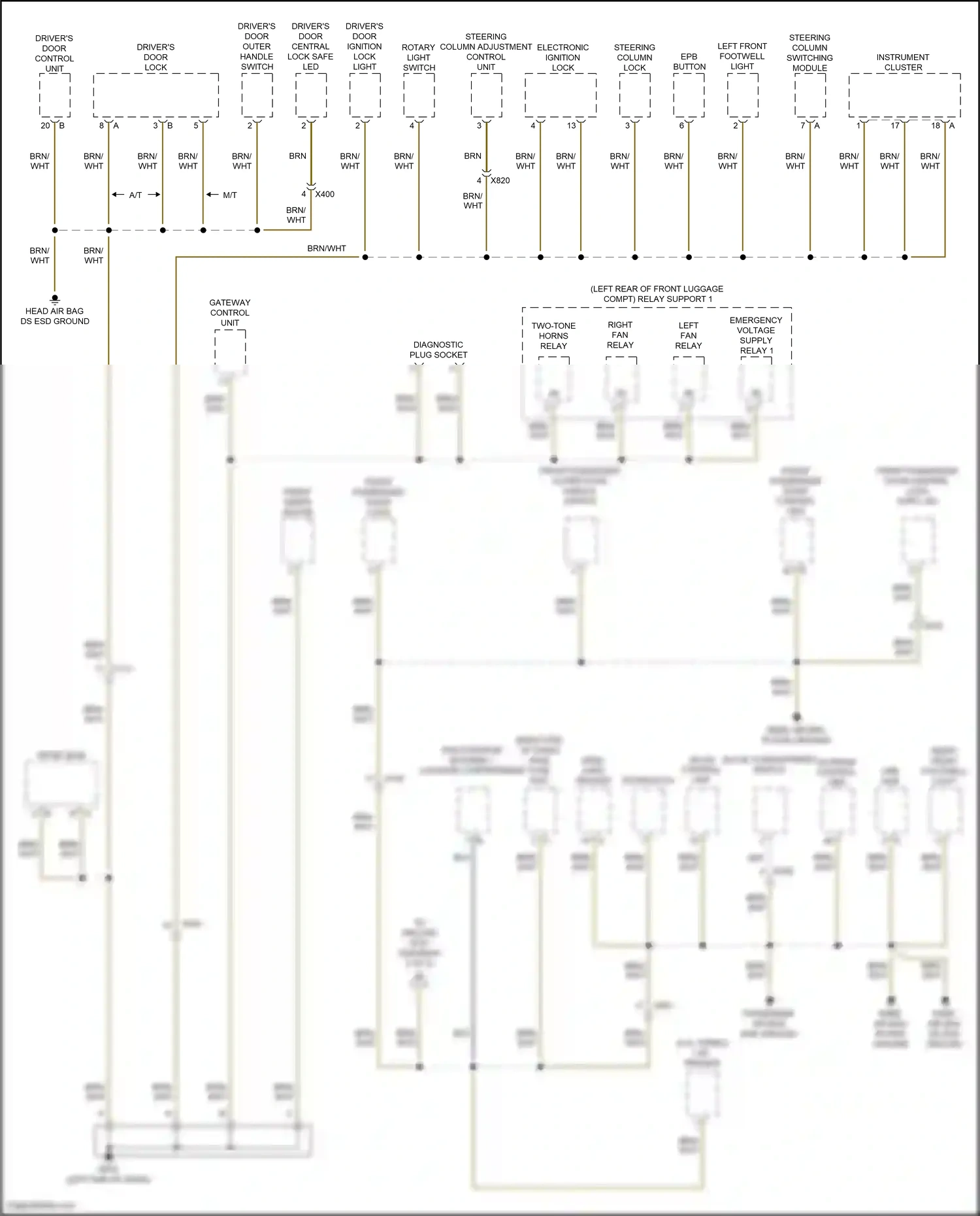 Wiring diagram lap trigger for Porsche Cayman GT4 982 (2019-2024) (1 of 2)