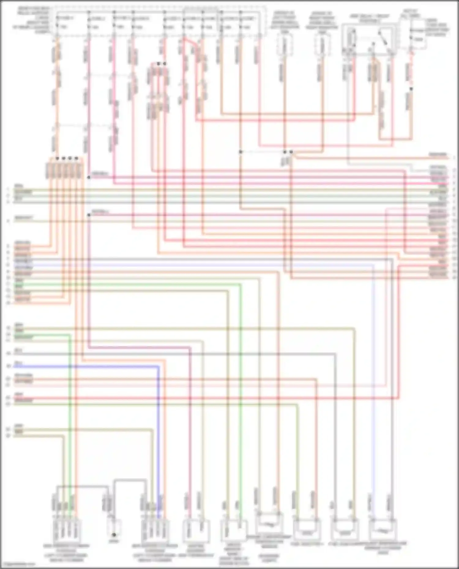 Wiring diagram left radiator fan for Porsche Cayman GT4 982 (2019-2024) (7 of 7)