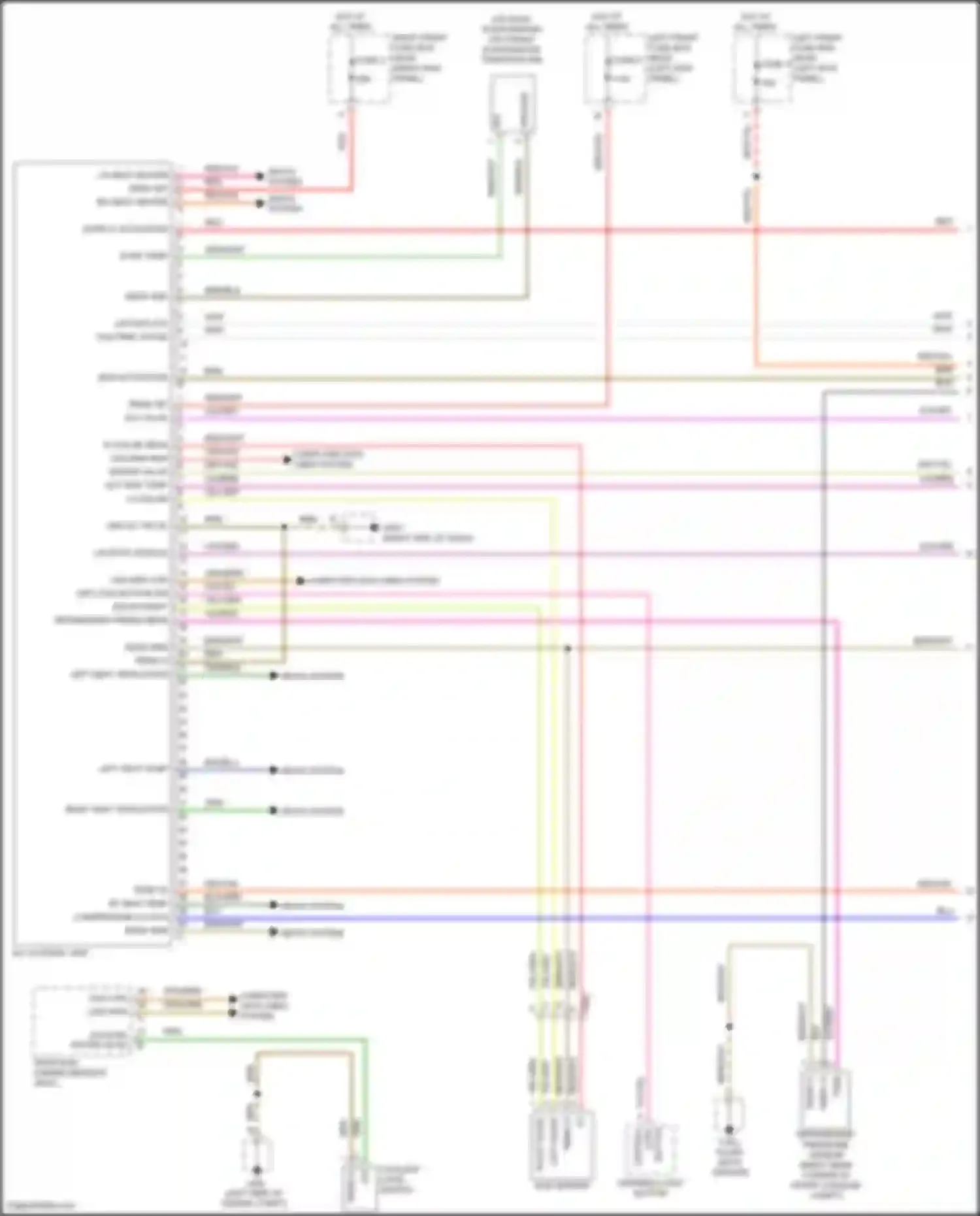 Wiring diagram out side temp for Porsche Cayman GT4 982 (2019-2024)