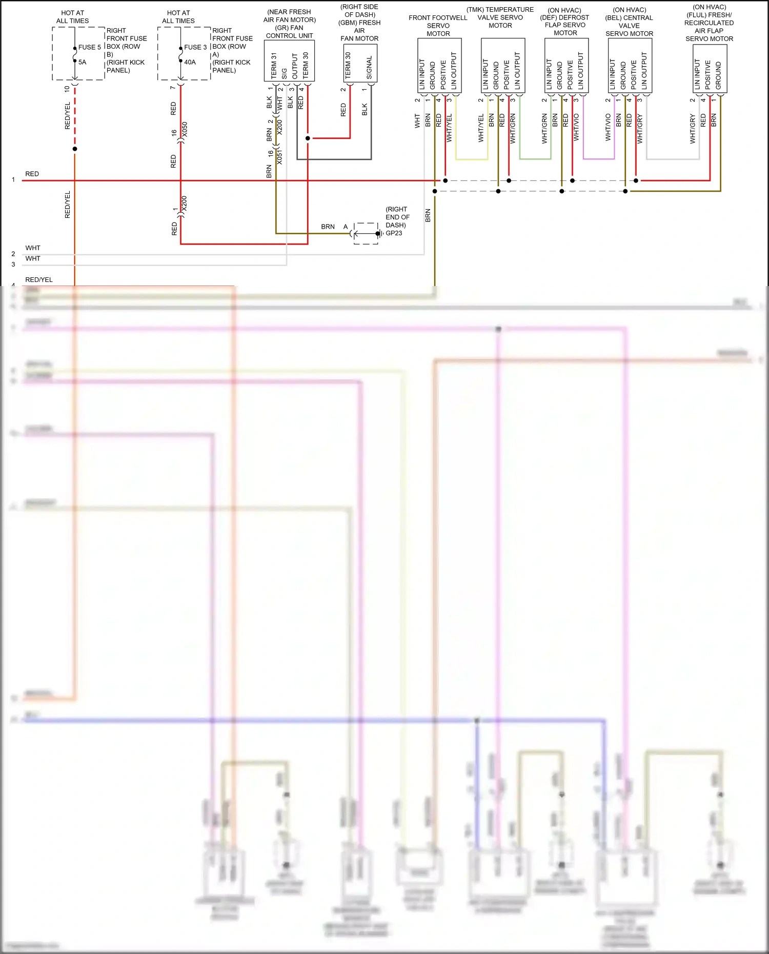 Wiring diagram lin input for Porsche Cayman GT4 982 (2019-2024) (2 of 2)