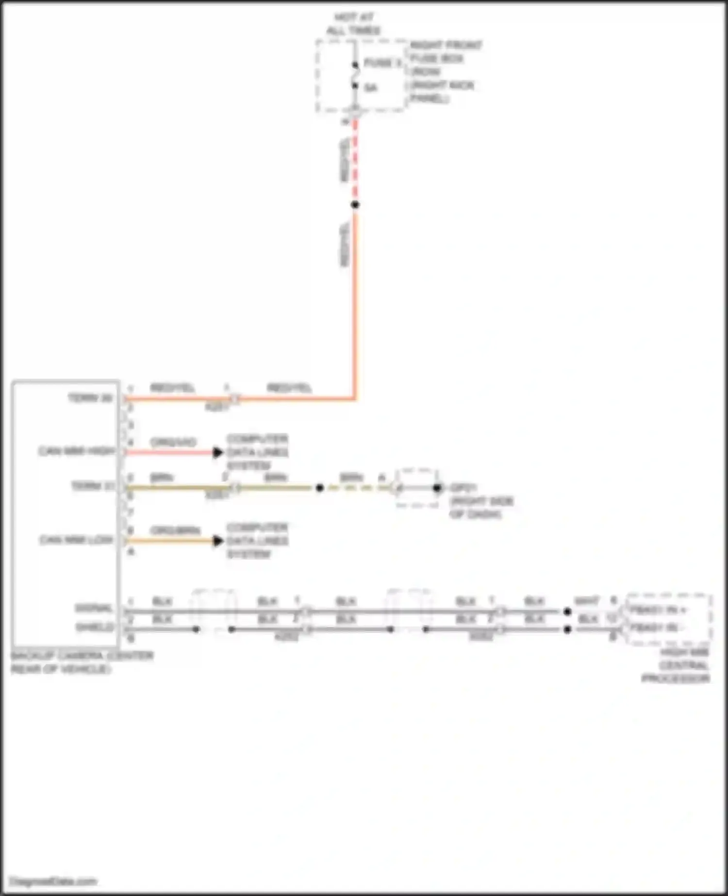 Wiring diagram org/vio for Porsche Cayman GT4 982 (2019-2024) (28 of 35)