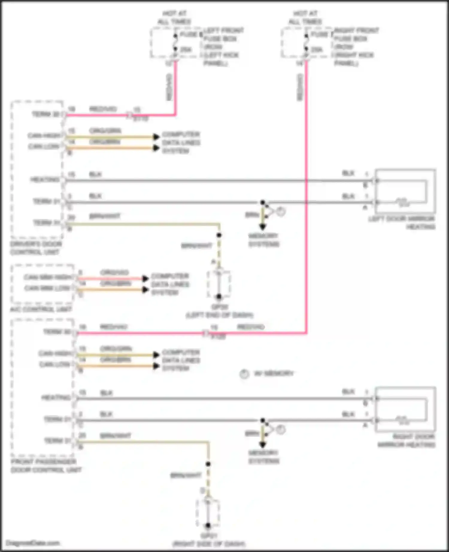 Wiring diagram org/vio for Porsche Cayman GT4 982 (2019-2024) (32 of 35)