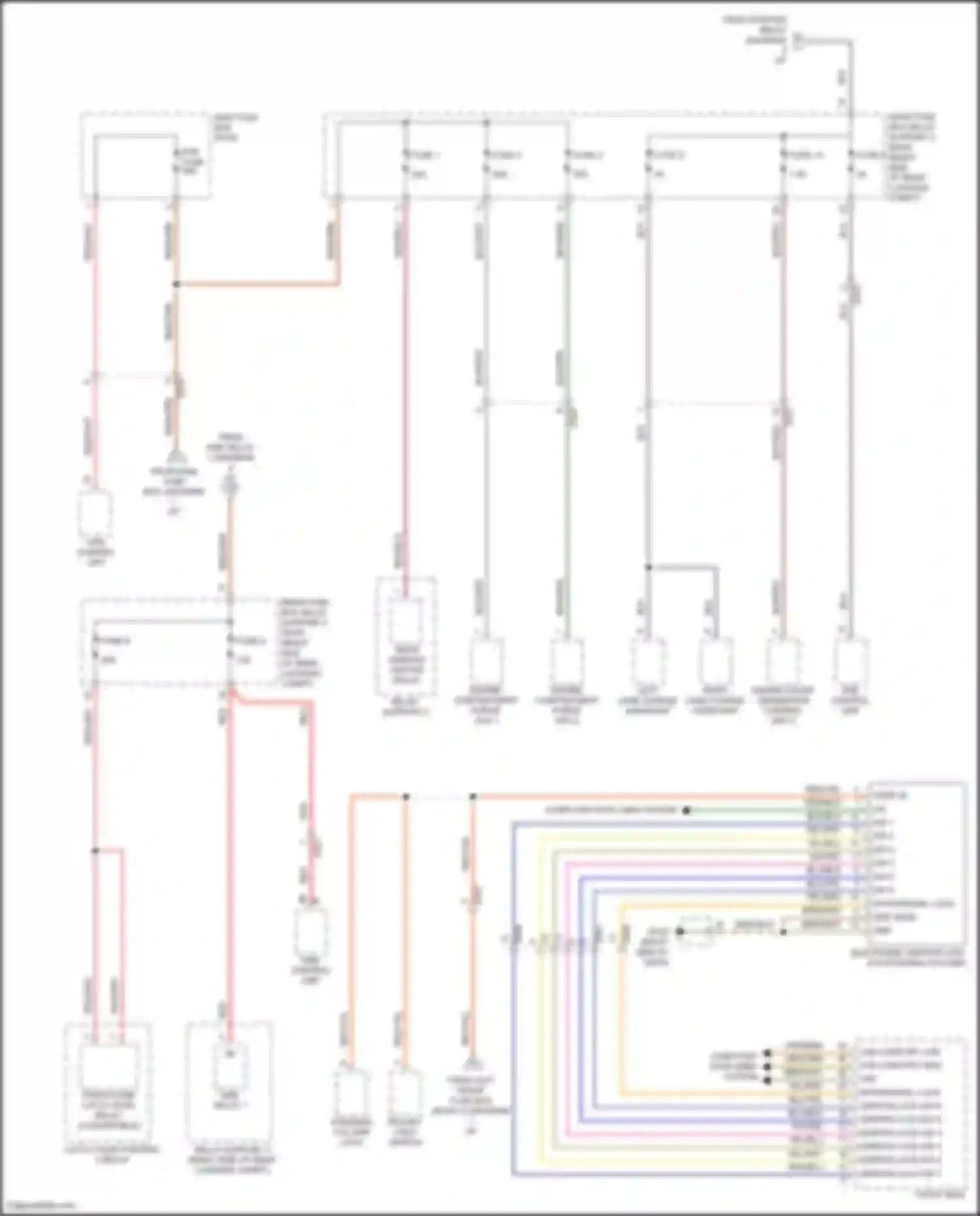Wiring diagram epb control unit for Porsche Cayman GT4 982 (2019-2024)