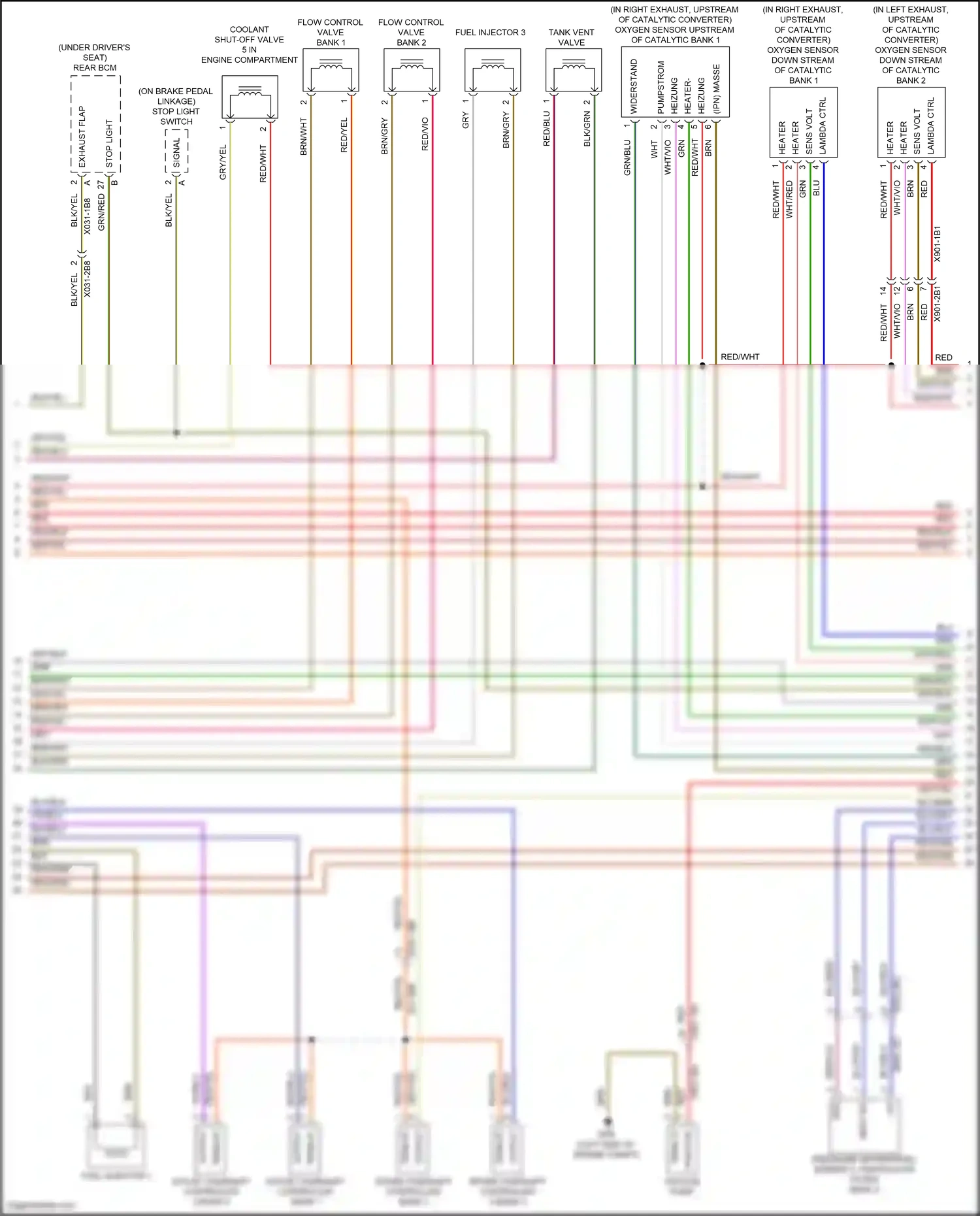 Porsche Cayman GTS 982 (2016-2024) lambda ctrl wiring diagram  (1 of 1)