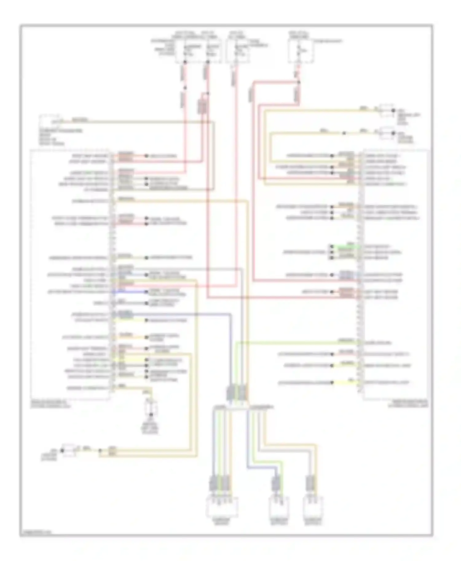 Cayman Porsche 987 facelift (2009-2012): Vehicle electrical system control module circuit