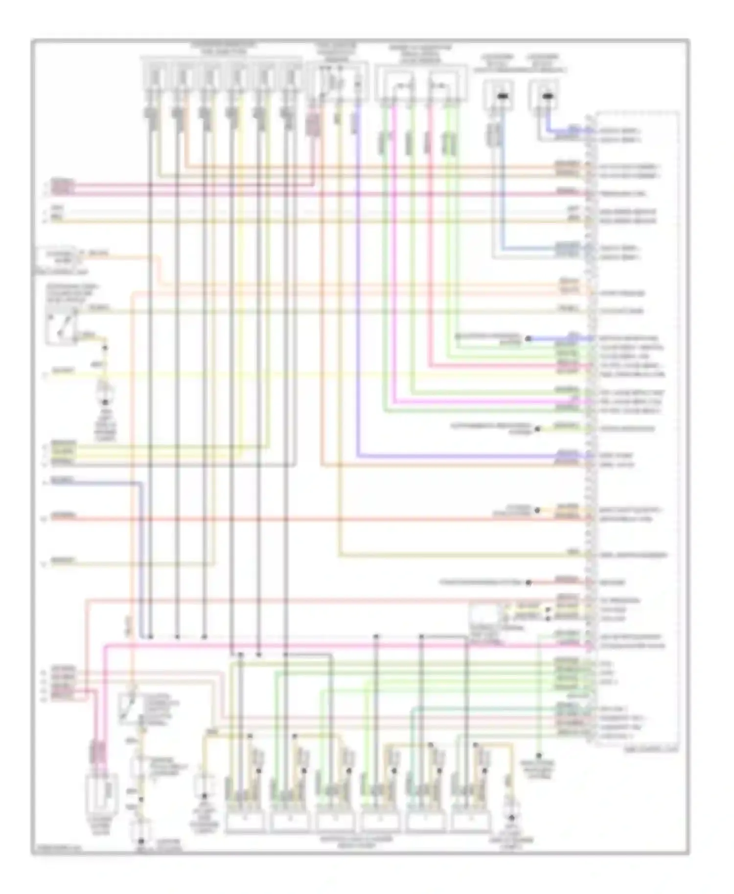 Cayman Porsche 987 facelift (2009-2012): Wiring diagram engine performance 2.9l (3 of 3)