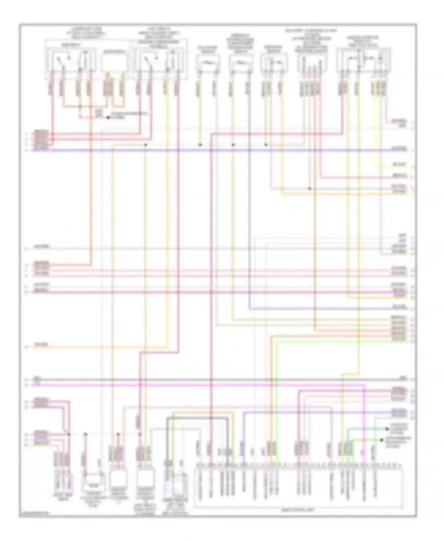 Cayman Porsche 987 facelift (2009-2012): Wiring diagram engine performance 3.4l (3 of 4)