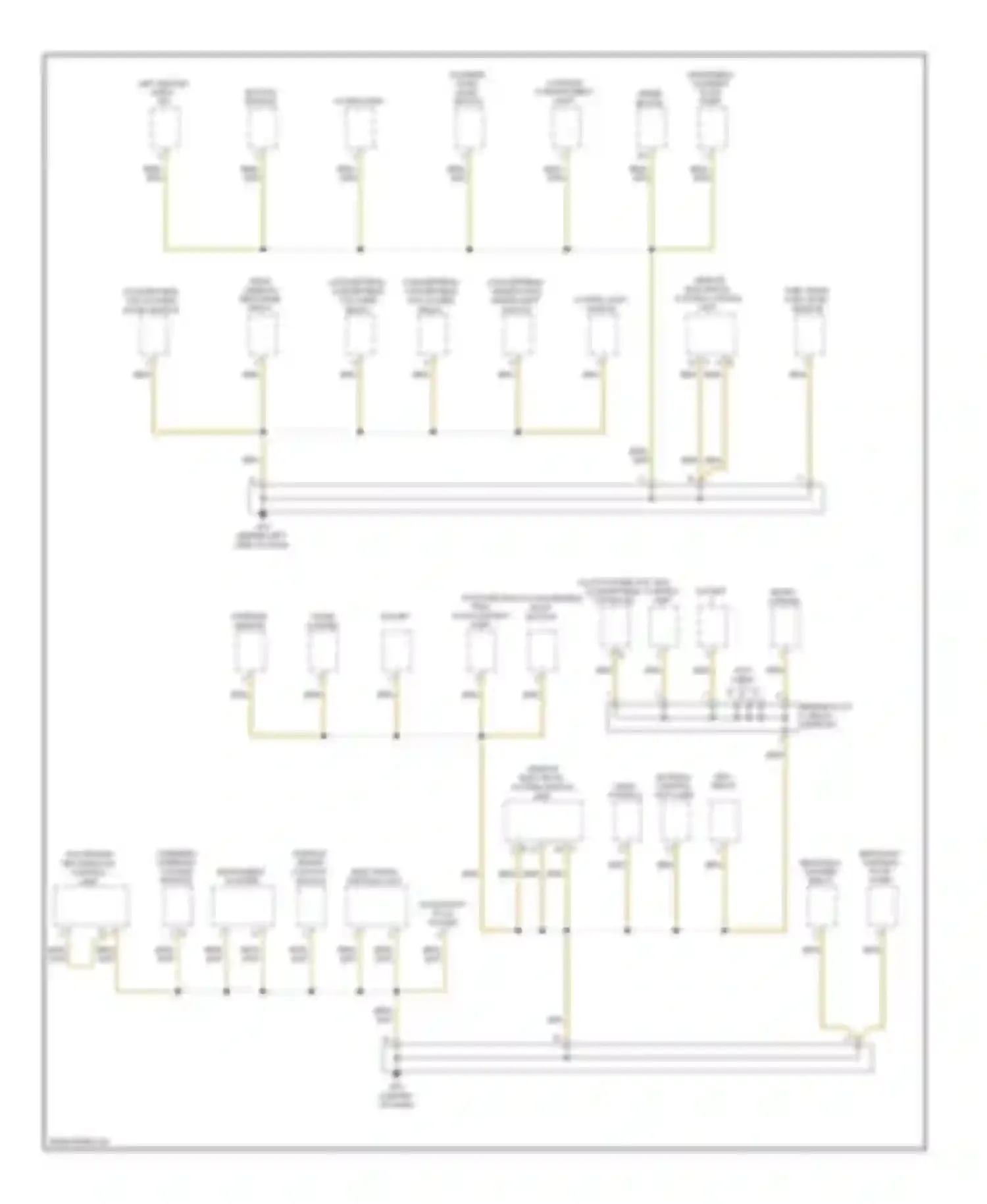 Cayman Porsche 987 facelift (2009-2012): Ground distribution circuit (2 of 4)