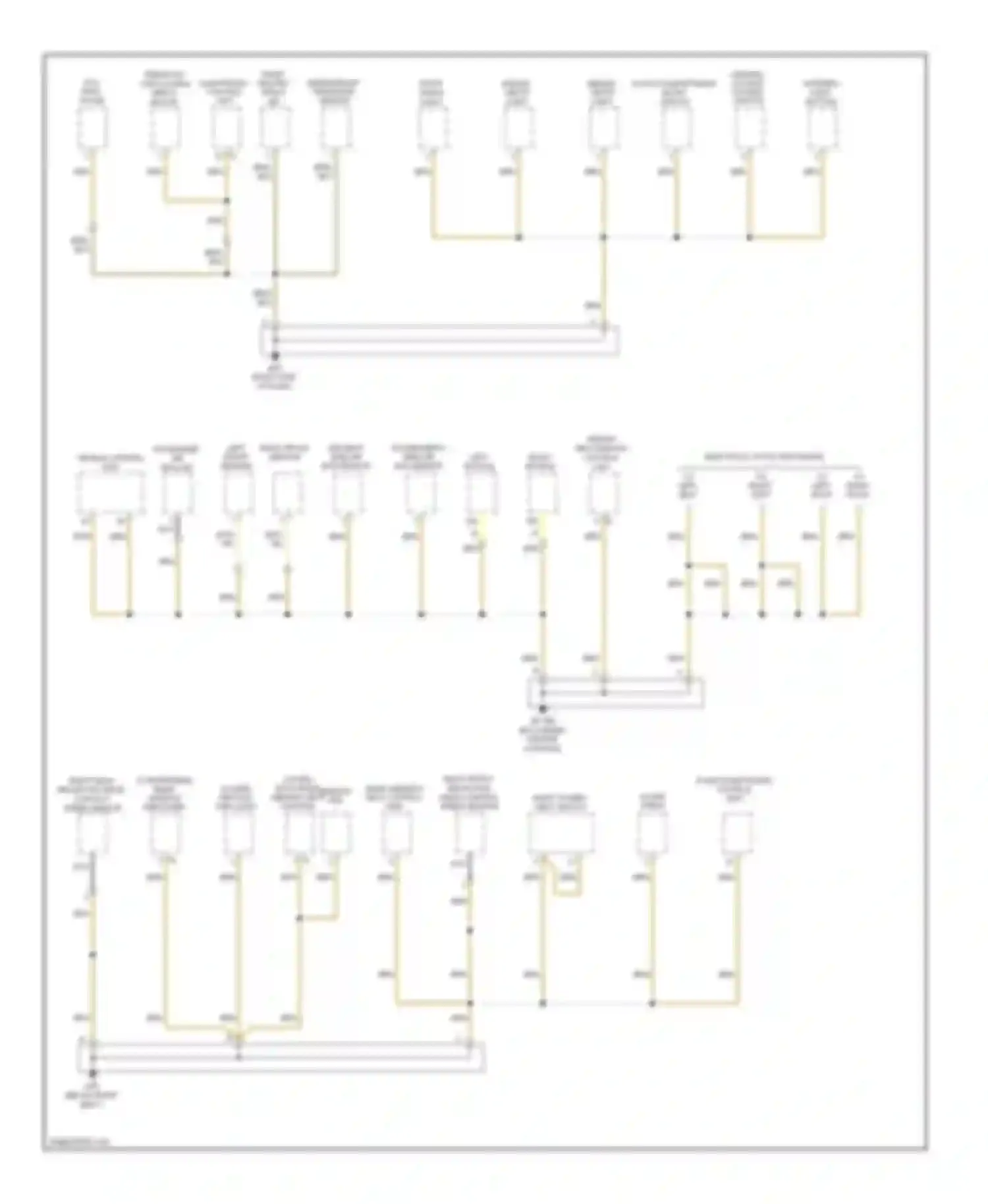 Cayman Porsche 987 facelift (2009-2012): Ground distribution circuit (3 of 4)