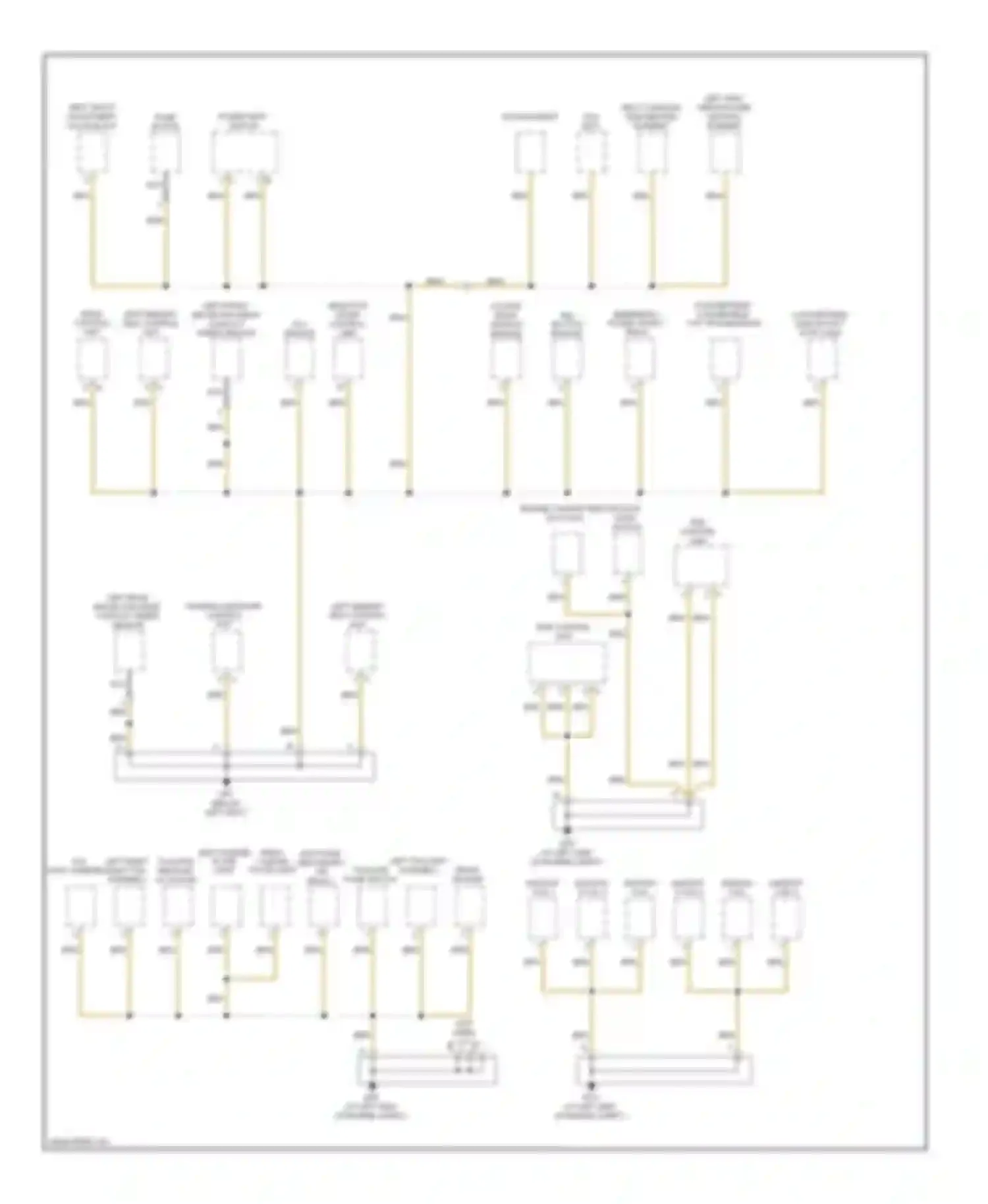 Cayman Porsche 987 facelift (2009-2012): Ground distribution circuit (4 of 4)