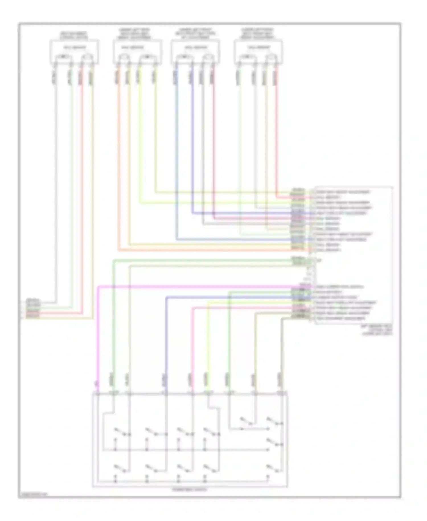 Cayman Porsche 987 facelift (2009-2012): Driver"s memory seat circuit (2 of 2)