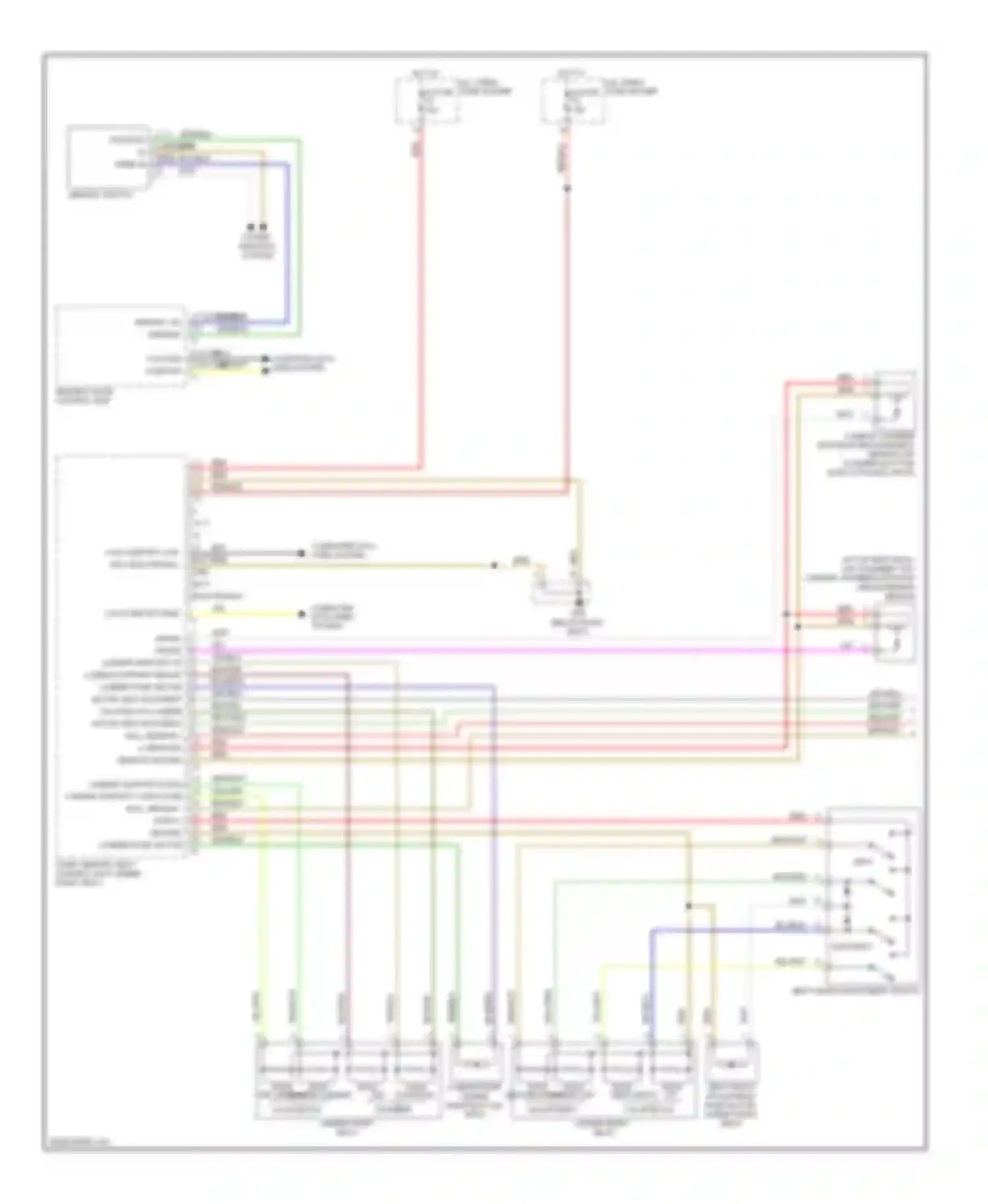 Cayman Porsche 987 facelift (2009-2012): Passenger"s memory seat circuit (1 of 2)