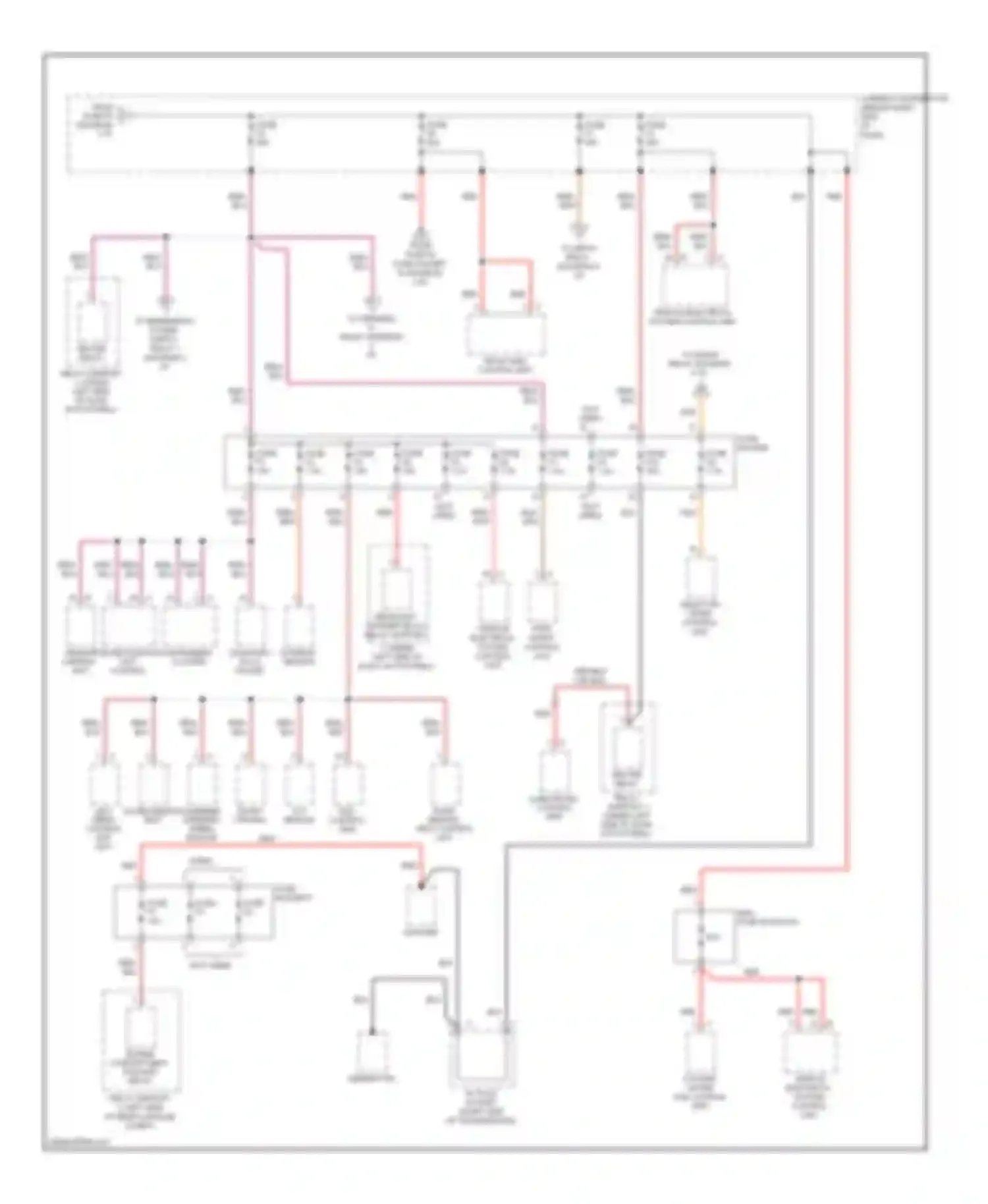 Cayman Porsche 987 facelift (2009-2012): Power distribution circuit (2 of 5)