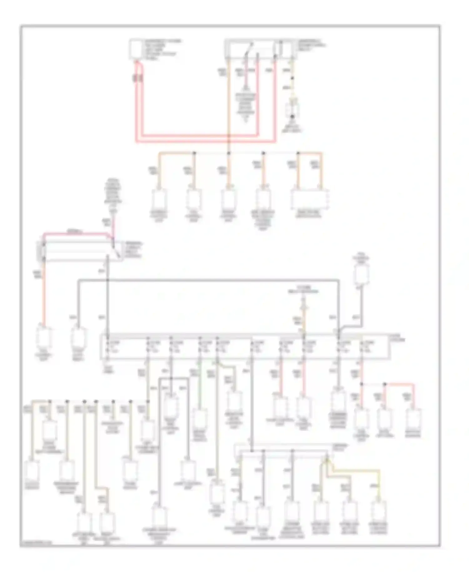 Cayman Porsche 987 facelift (2009-2012): Power distribution circuit (3 of 5)