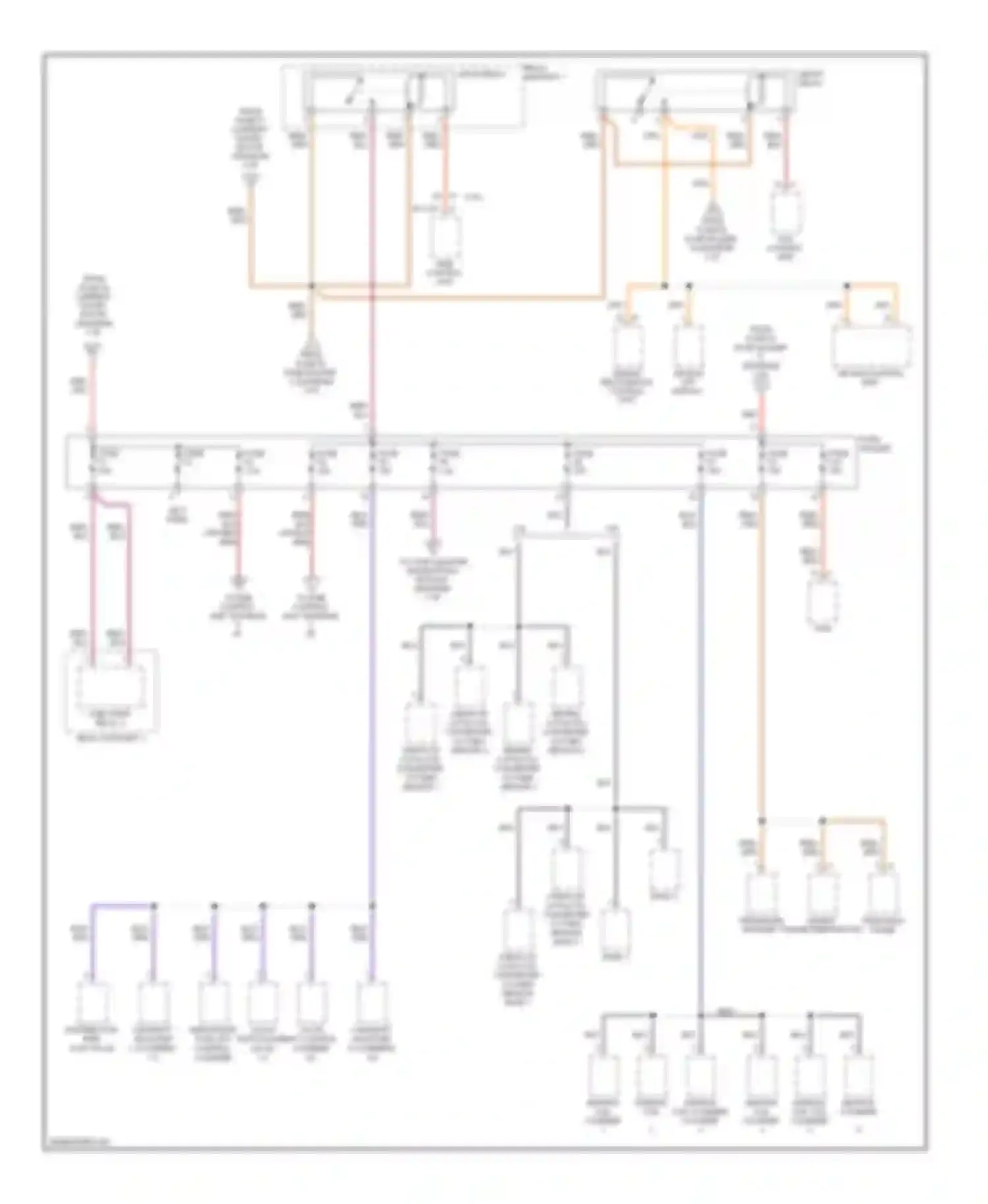 Cayman Porsche 987 facelift (2009-2012): Power distribution circuit (4 of 5)