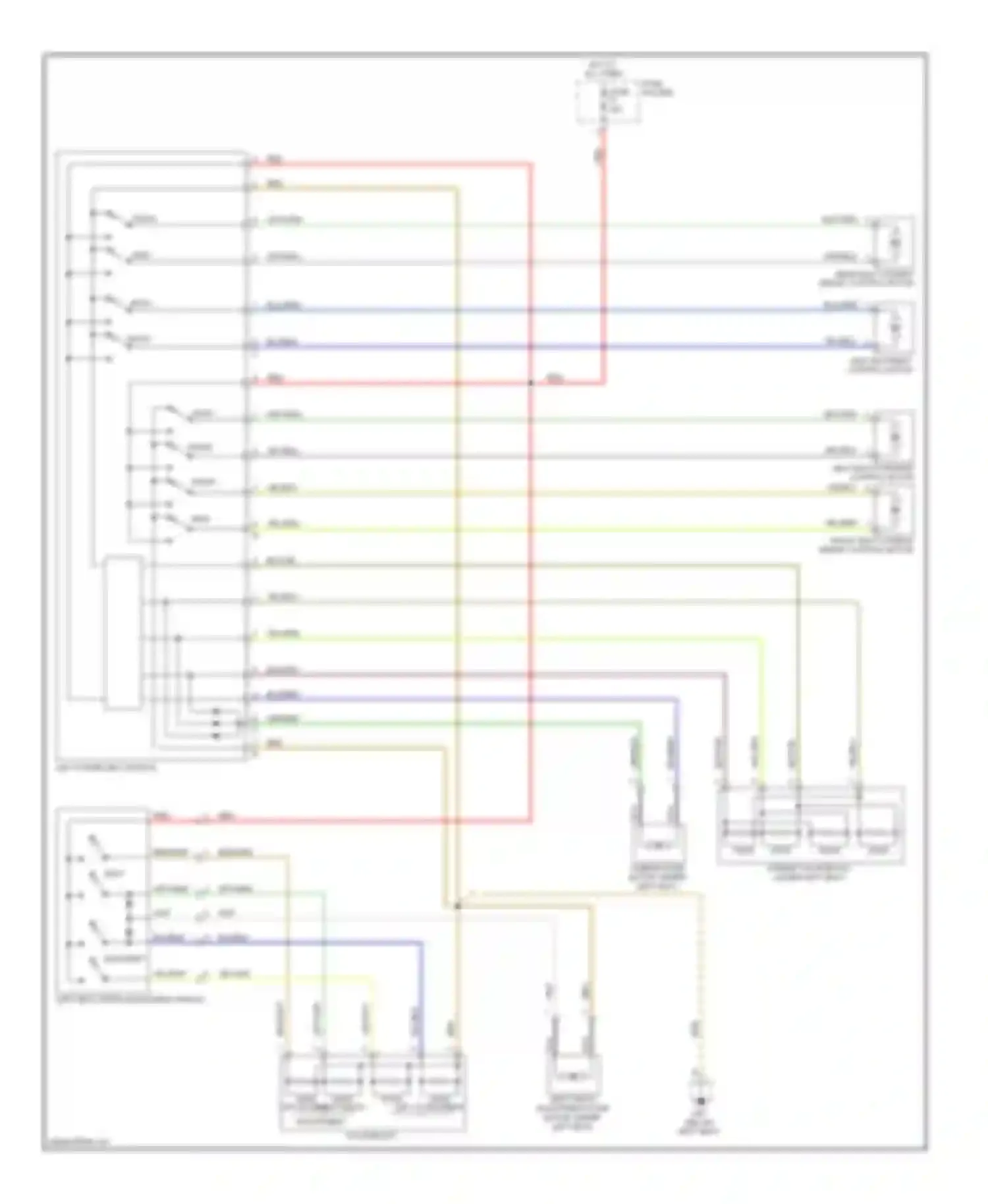 Cayman Porsche 987 facelift (2009-2012): Driver power seat circuit, except base