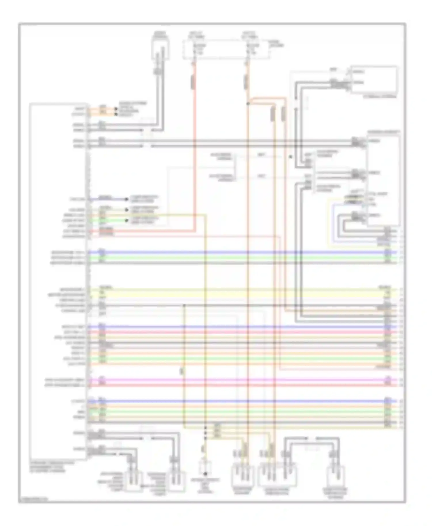 Wiring diagram 2 1 shield signal for Porsche Cayman 987 facelift (2009-2012) (1 of 4)