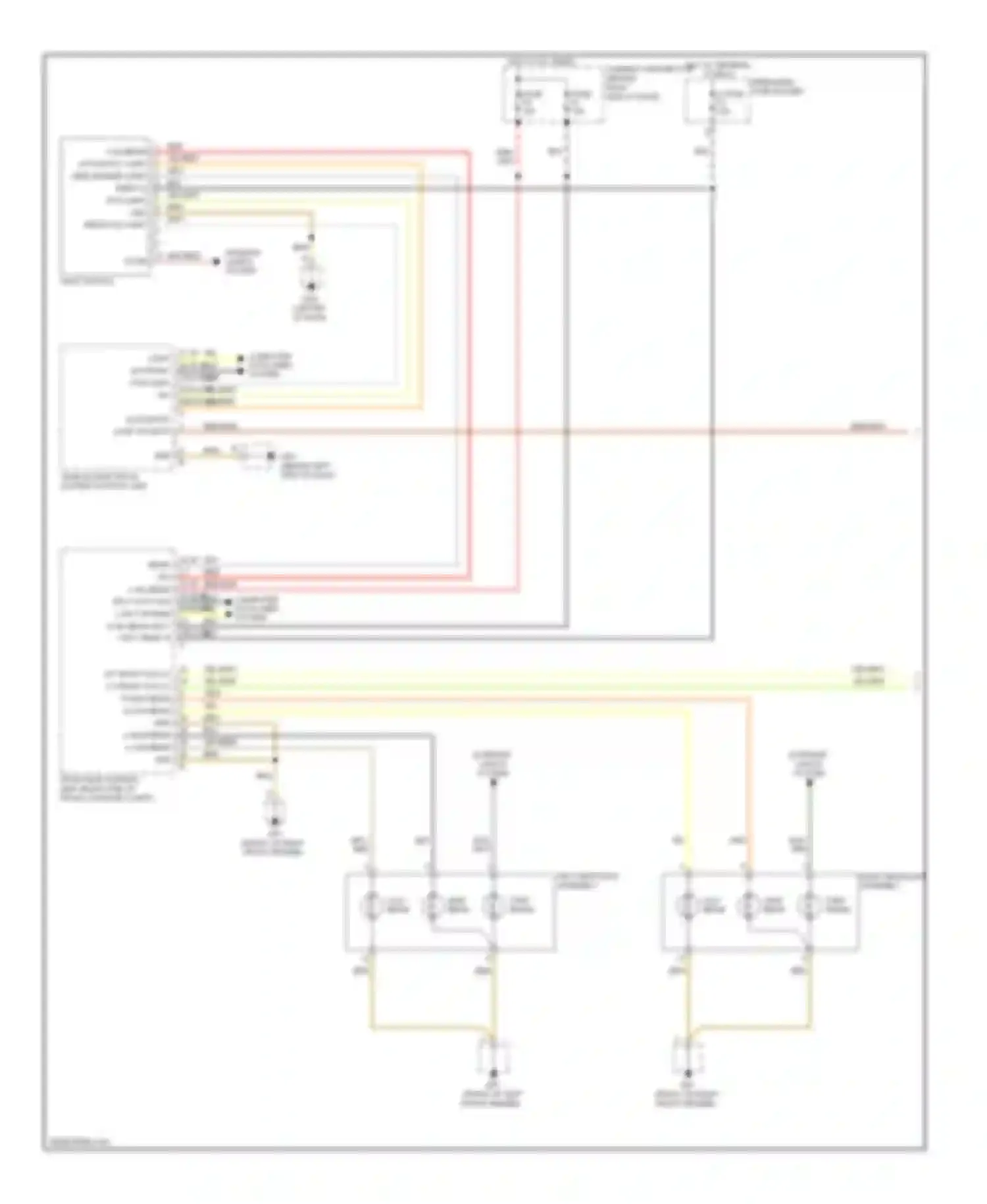 Wiring diagram 37 38 39 30 33 can high can low rear fog light sw front fog light sw for Porsche Cayman 987 facelift (2009-2012) (1 of 1)