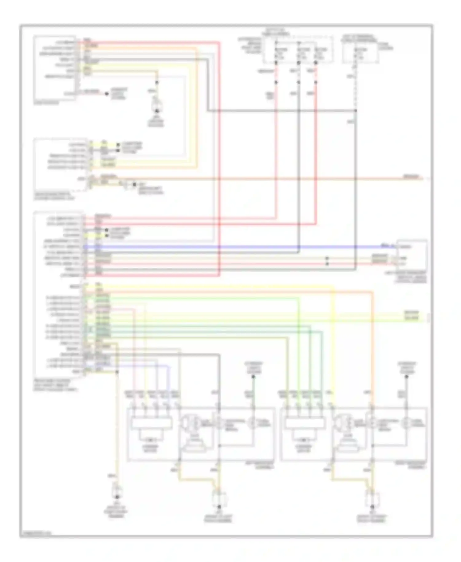 Wiring diagram additional high beams for Porsche Cayman 987 facelift (2009-2012) (1 of 1)