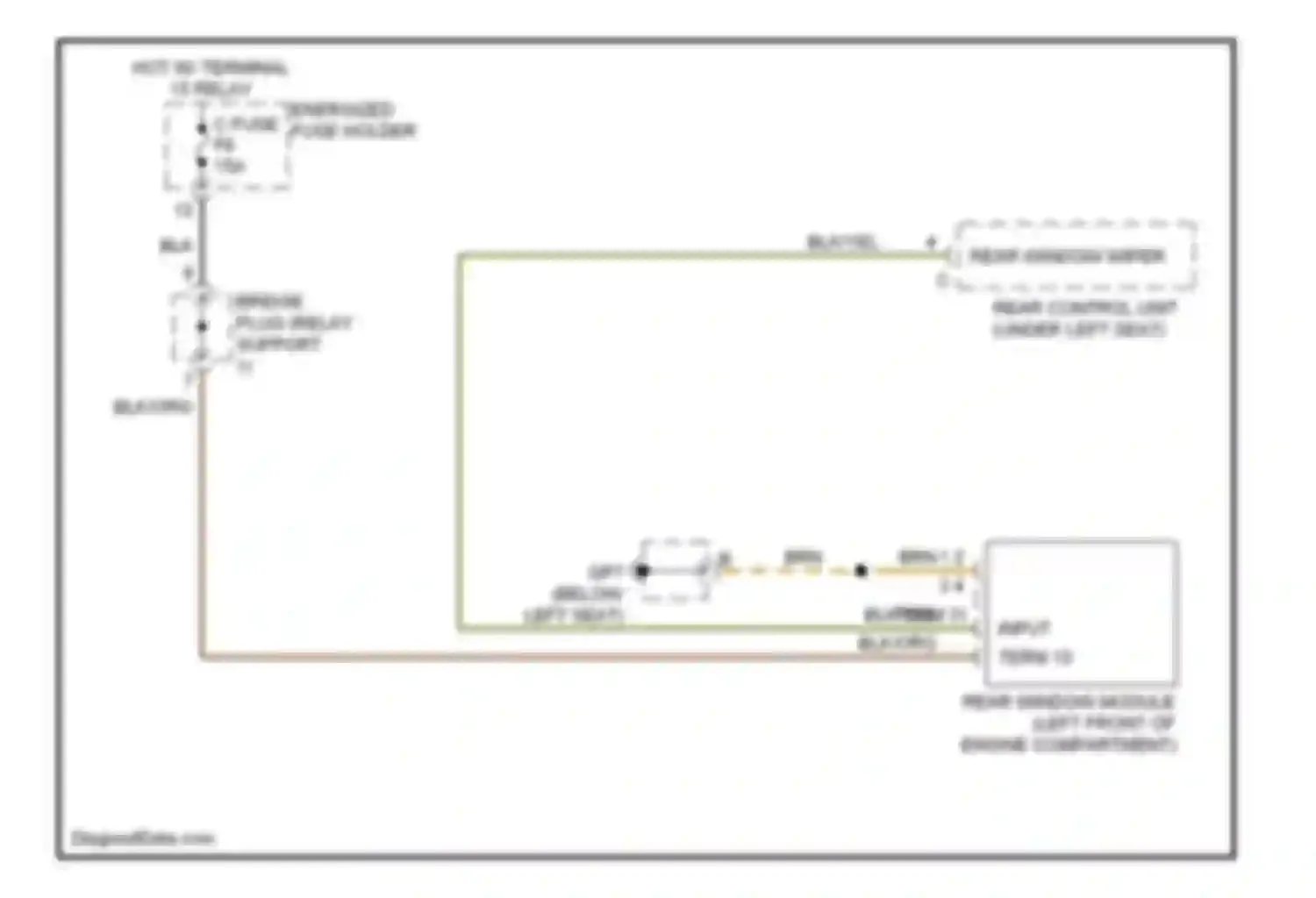 Wiring diagram blk for Porsche Cayman 987 facelift (2009-2012) (65 of 67)