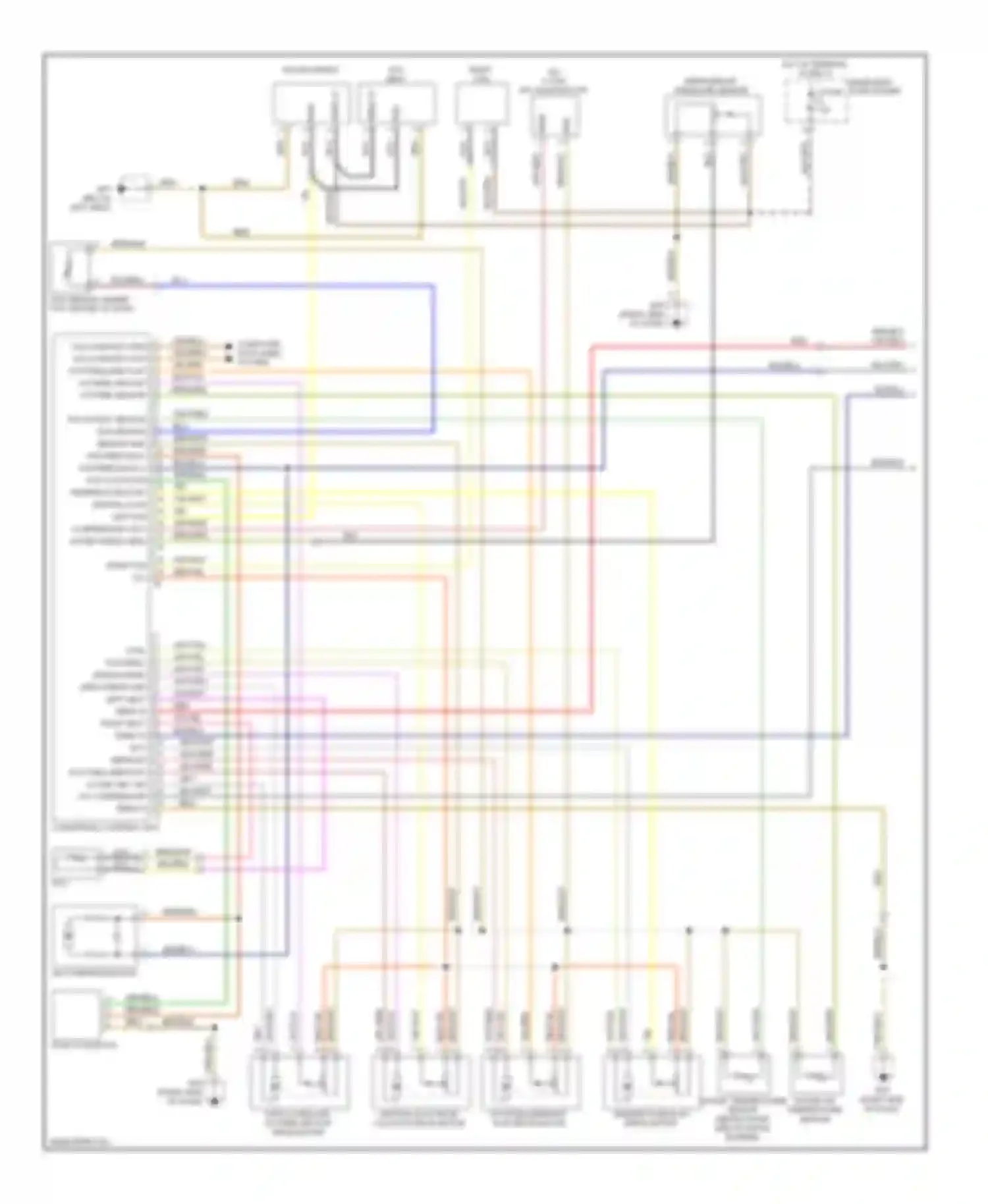 Wiring diagram climatronic control unit for Porsche Cayman 987 facelift (2009-2012) (1 of 4)