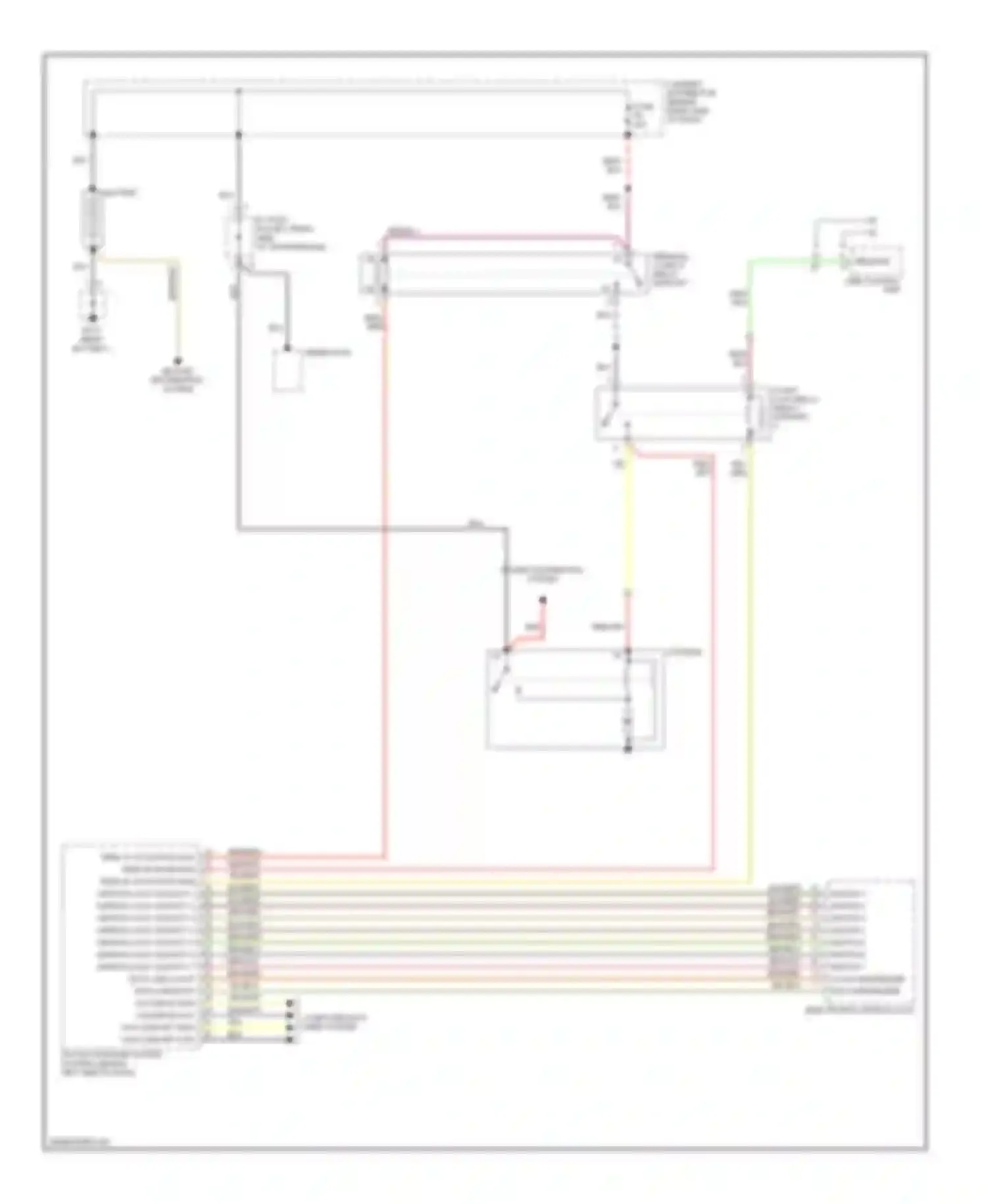 Wiring diagram electronics ignition lock for Porsche Cayman 987 facelift (2009-2012) (1 of 1)