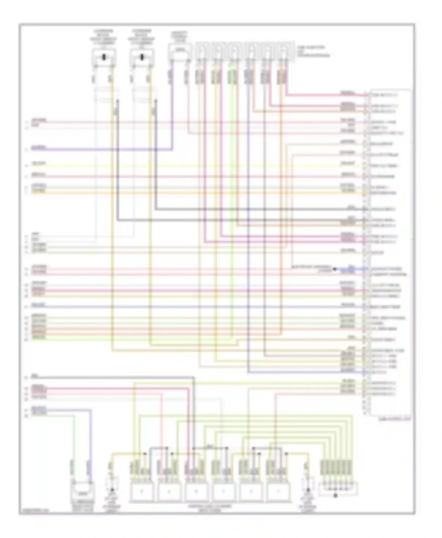 Wiring diagram exhaust system camshaft adjuster for Porsche Cayman 987 facelift (2009-2012) (1 of 1)