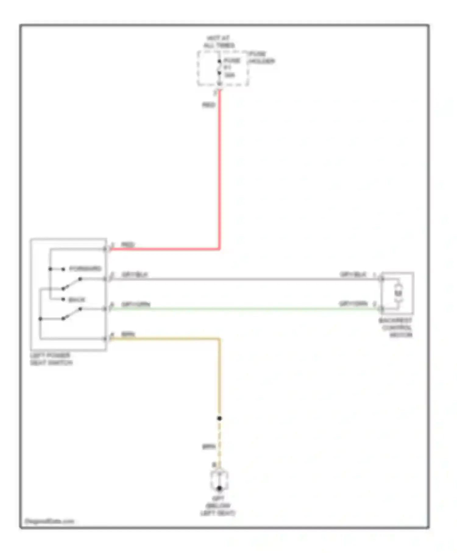 Wiring diagram fuse holder e for Porsche Cayman 987 facelift (2009-2012) (1 of 4)