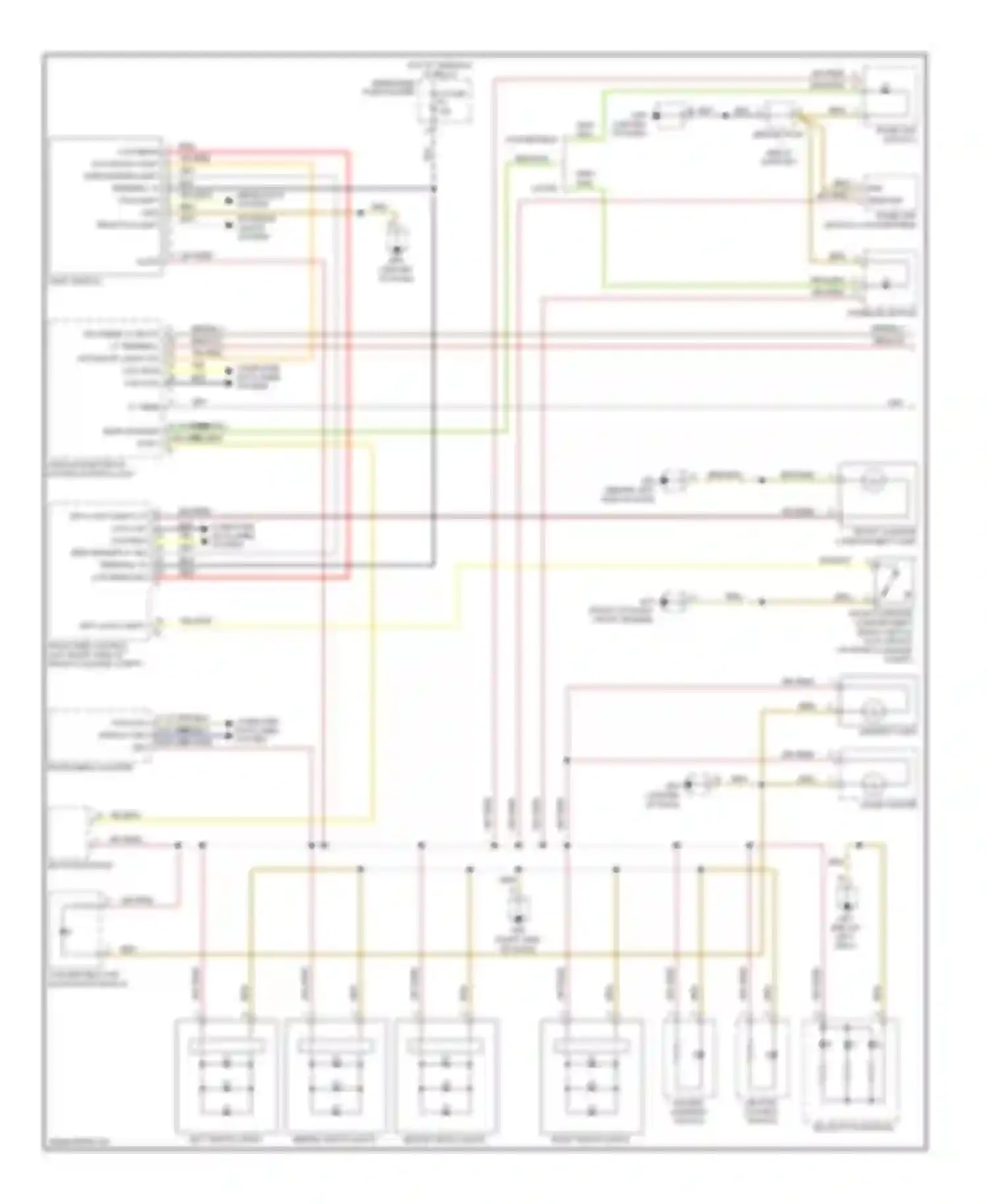 Wiring diagram home link switch 1 for Porsche Cayman 987 facelift (2009-2012) (1 of 1)