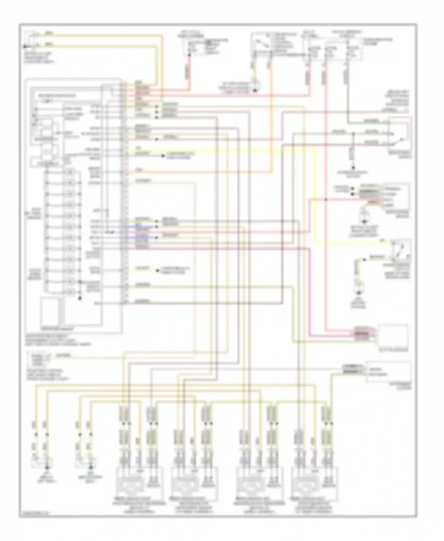 Wiring diagram hot at all times for Porsche Cayman 987 facelift (2009-2012) (1 of 31)